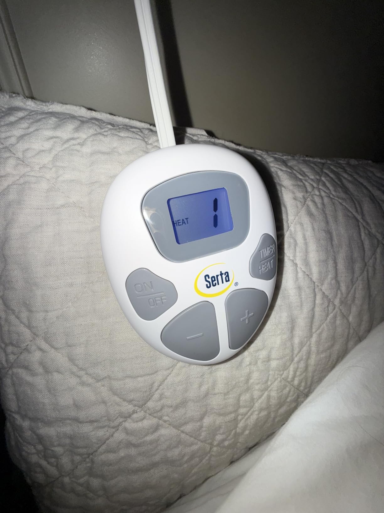 Serta Heated Mattress Pad King Size - Electric Mattress Pad, 10 Heat Setting Controller, Auto Shut Off Timer, Deep Elastic Pocket, Up to 17