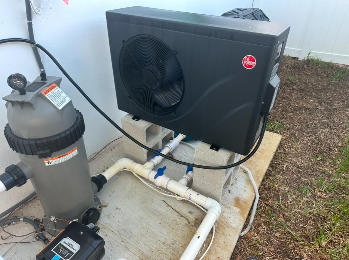 Raypak Crosswind 30i 28,000BTU Electric Swimming Pool Heat Pump Heater, 208/230V Hard Wired Inverter Technology, WiFi, Above Ground and In Ground Pool and Spa Heater and Chiller, 7,500 Gallon, Heat Cool customer photo 1