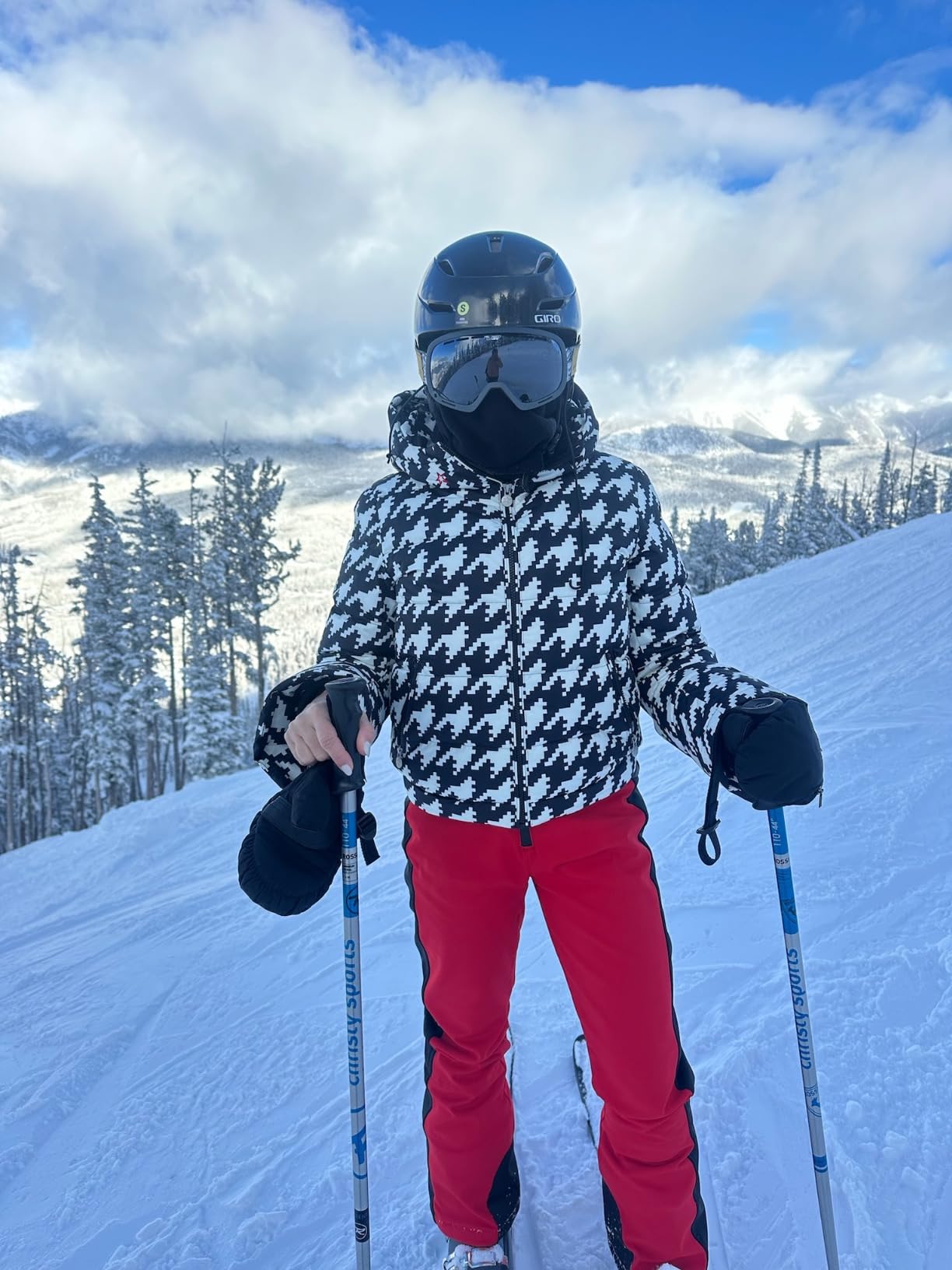 GSOU SNOW Women Ski Bib Pants Snow Overalls Snowboard Waterproof Windproof Insulated Slim Winter Warm High elasticity customer photo 1