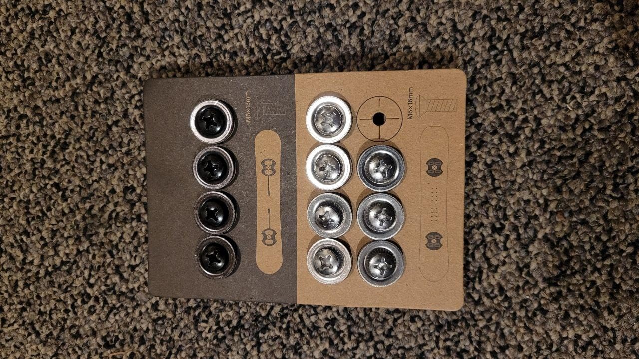 Generic Snowboard Binding Screws Universal Fit, Easy Installation, 12-Piece Set, Stainless Steel, Phillips Head, M6x16, M6x13, Snowboarding customer photo 1