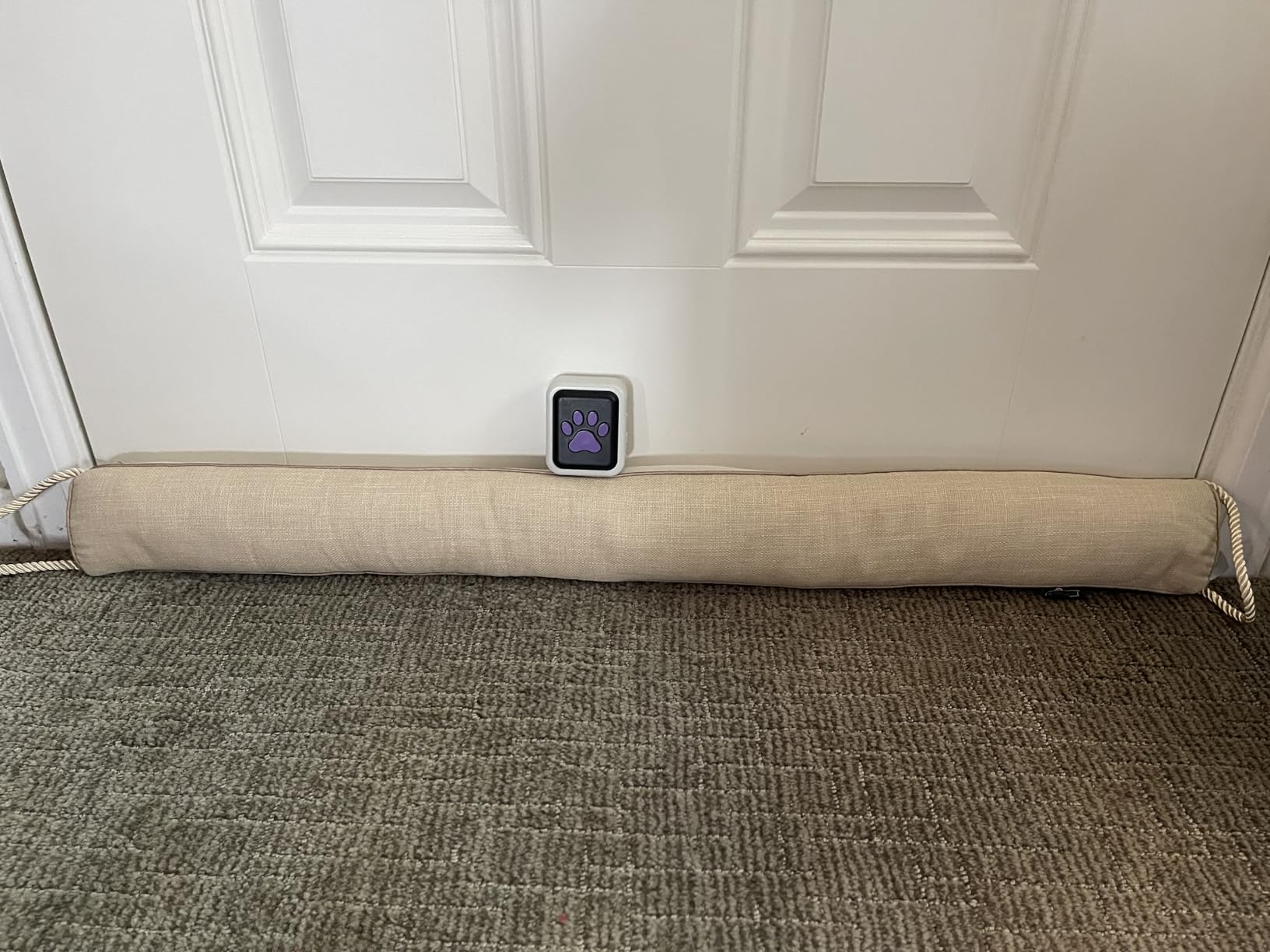 GORILLA GRIP Door Draft Stopper for Bottom of Doors, Cold Air Insulation Sweep, Weather Stripping Seal Noise, Soundproofing, Warmth Sealer, Easy Install Gap Filler, Home Essentials, 32 Inch, Gray customer photo 2
