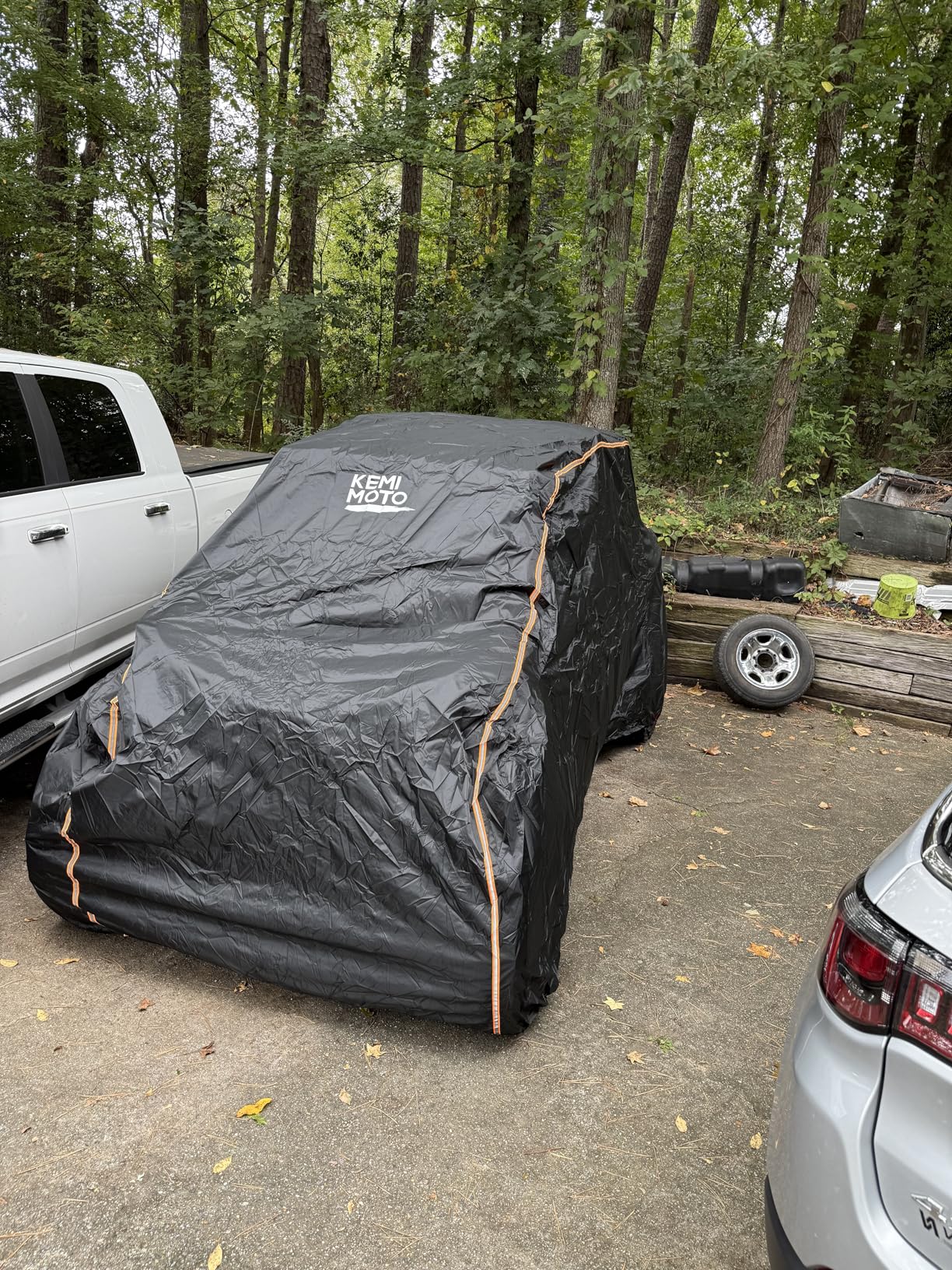 KEMIMOTO UTV Cover 4 Seater Compatible with Polaris RZR Pro XP 4, Ranger Crew 1000, Kawasaki Teryx KRX 4 1000, Can-Am Defender MAX, Commander MAX, Uforce 1000 XL, Pioneer 1000-6, 162''x66''x73'' customer photo 2