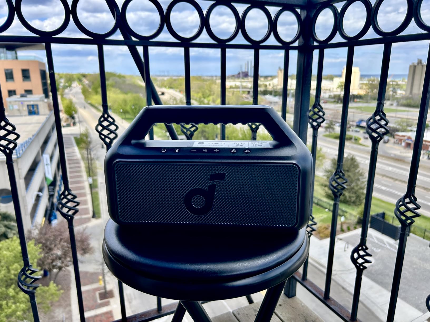 Soundcore Boom 2 By Anker, Outdoor Speaker, 80W, Subwoofer, BassUp 2.0, 24H Playtime, IPX7 Waterproof, Floatable, RGB Lights, USB-C, Custom EQ, Portable for Camping and Beach - Black customer photo 2