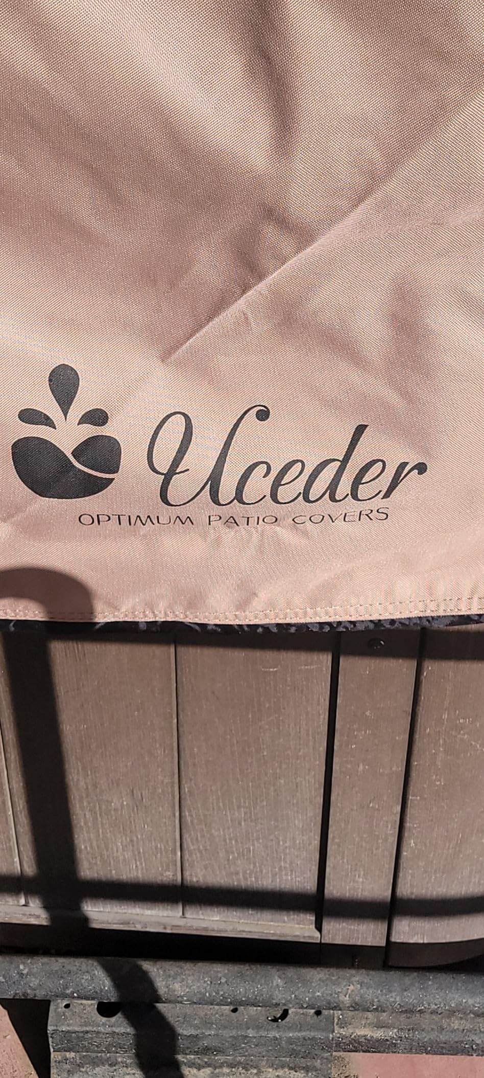 Waterproof Hot Tub Cover - Outdoor Spa Cover Cap 600D Heavy Duty Polyester Hot Tub Cover Protector (88x88x20) customer photo 2