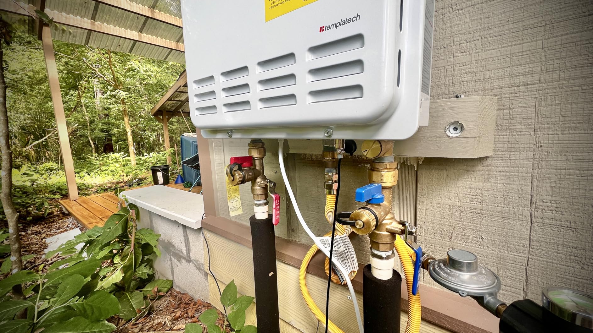 ORBEK Propane Tankless Water Heater Indoor, 4.3 GPM 100,000 BTU Instant Hot Water Heater, CSA Certified On Demand Water Heater for 2-3 Fixtures with LED Display customer photo 1