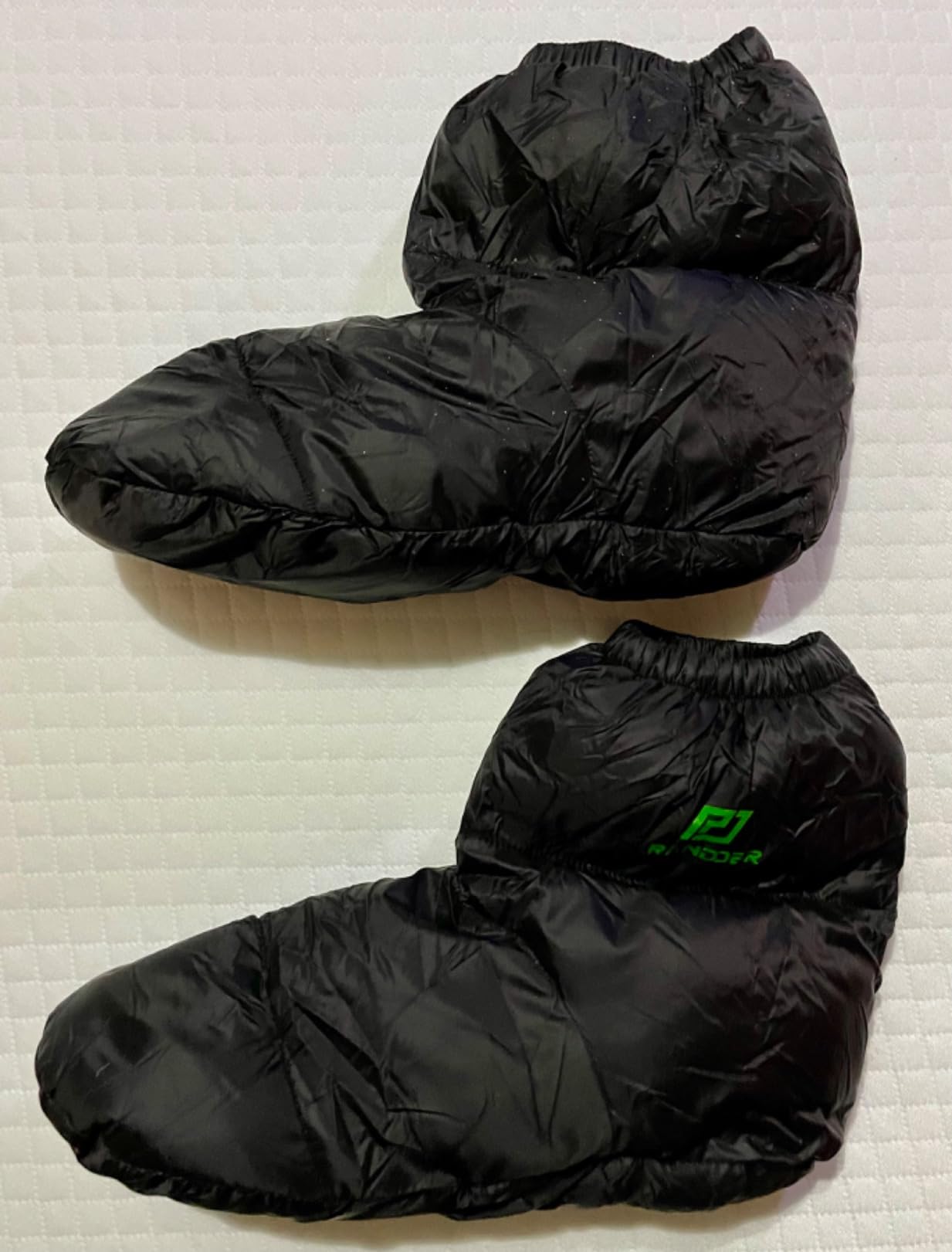 Down Booties Warm Socks Ultralight Sleeping Sock for Camping, Backpacking - Camp Sleeping Bag Tent Down Foot Warmer for Men & Women customer photo 2