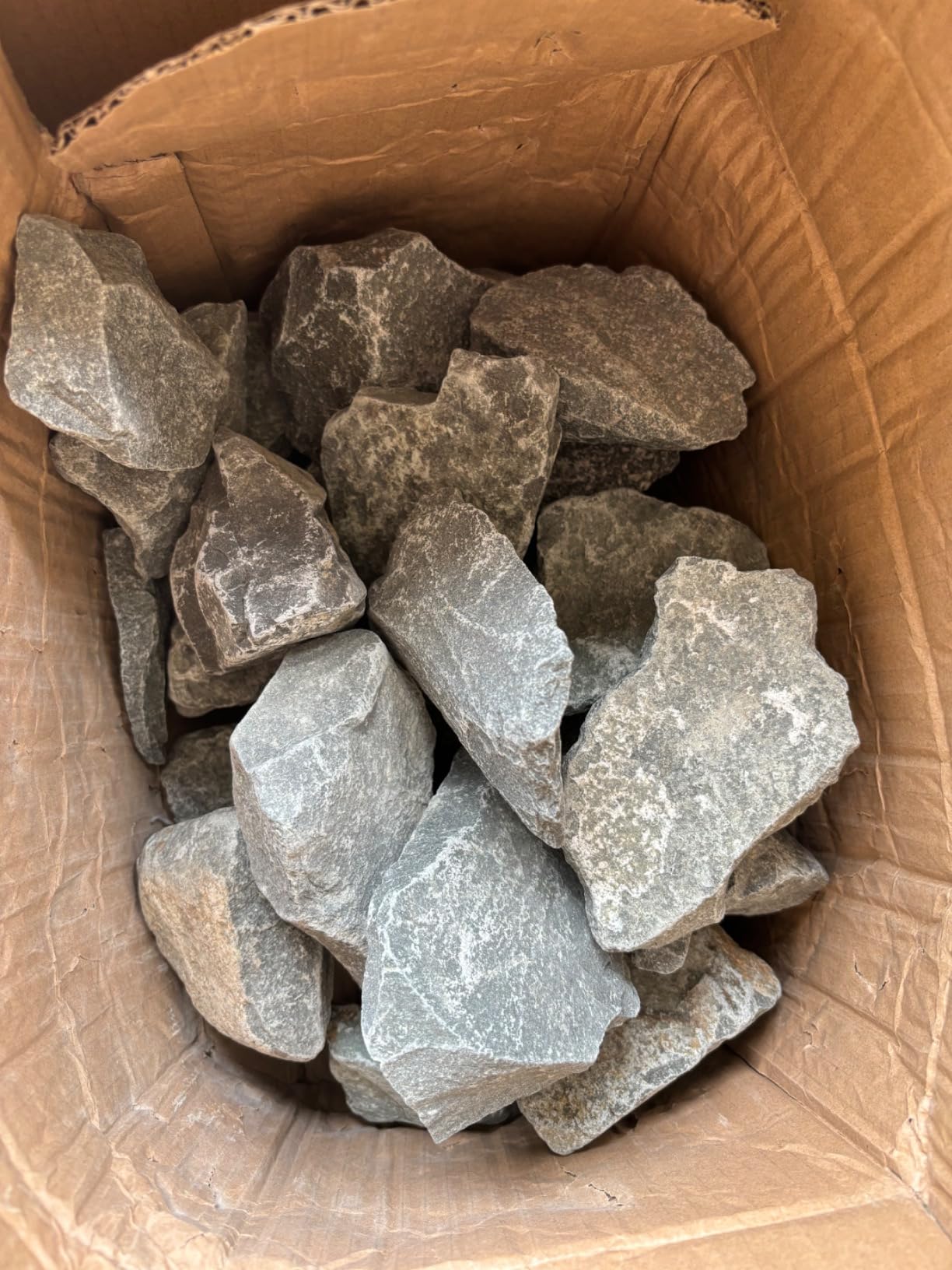 Sauna Rocks/Sauna Stones, 35 lb Box of Lava Rock for Steam Sauna, Sauna Stone customer photo 2