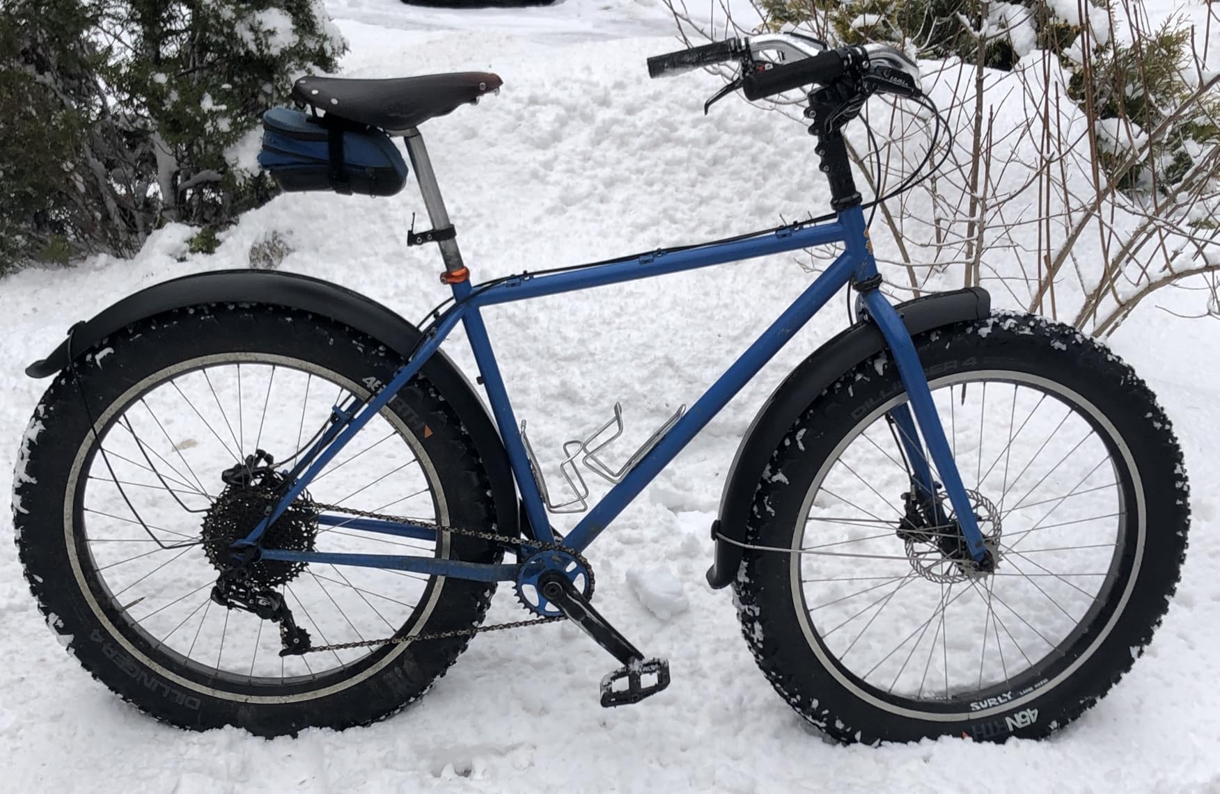 Fat Bike Fender Front and Rear Fender Set for Fat Tire Bike Wings Full Coverage Set for E-Bike Mountain Bike (Black, 26x4.0 INCH) customer photo 1