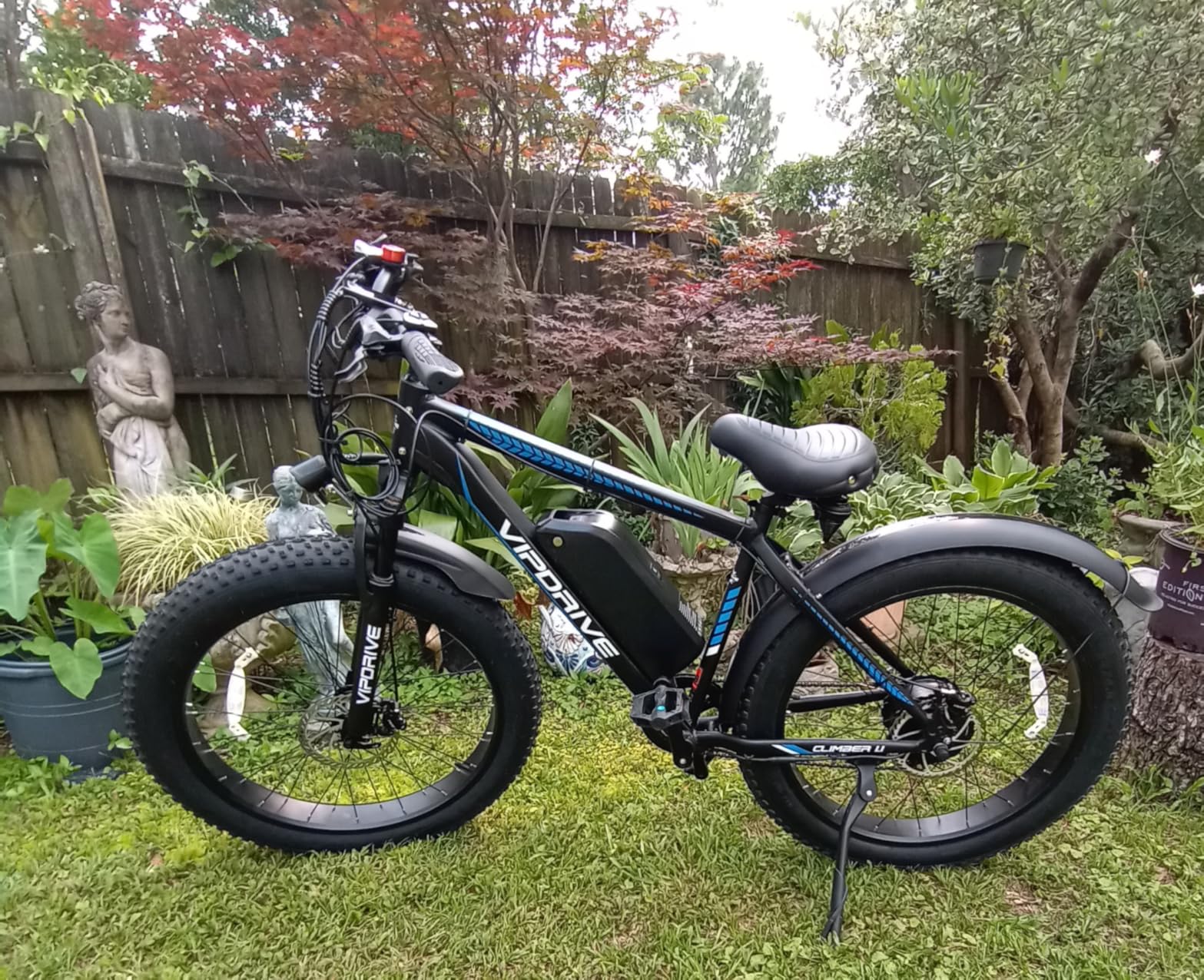 Fat Bike Fender Front and Rear Fender Set for Fat Tire Bike Wings Full Coverage Set for E-Bike Mountain Bike (Black, 26x4.0 INCH) customer photo 2