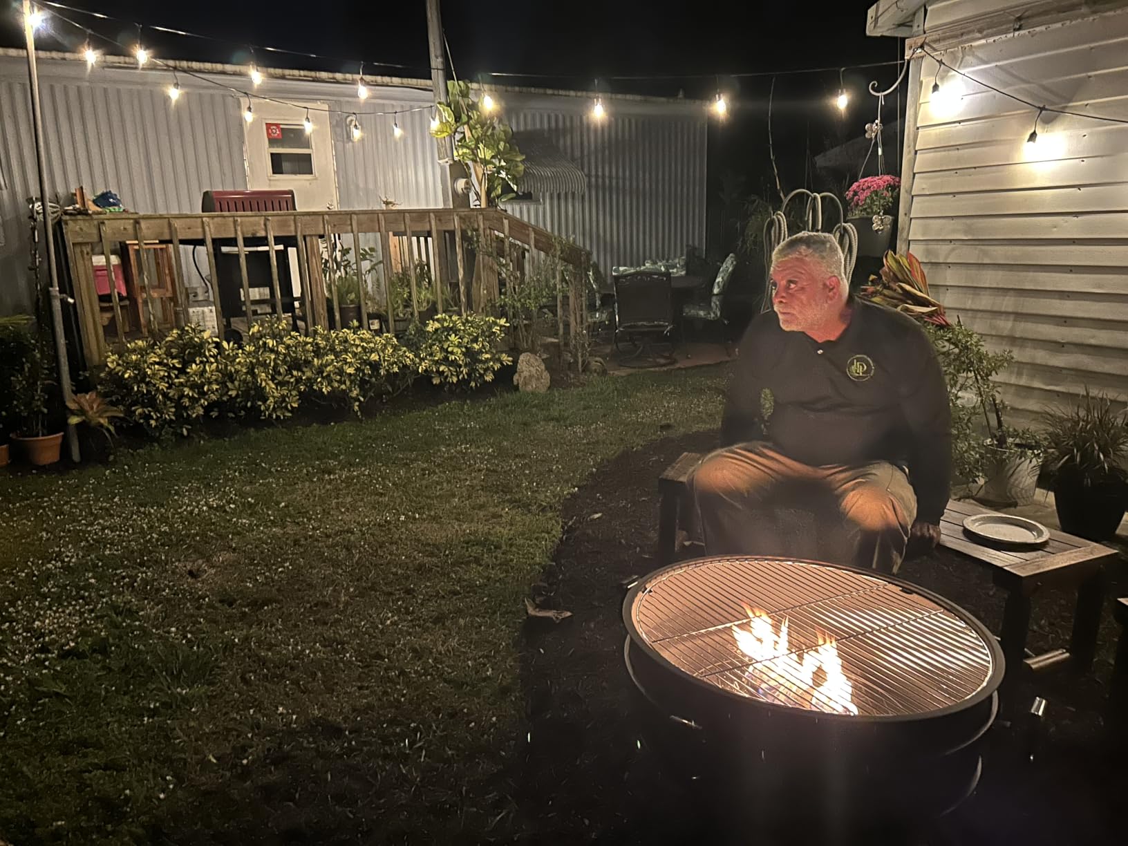 EcoNook 36 Inch Fire Pit with Grill & Lid, Fireplace & Round Table & BBQ 3 in 1 Fire Pit, Heavy Duty Wood Burning Fire Pits for Outside with Fire Poker, Waterproof Cover & Log Grate customer photo 1
