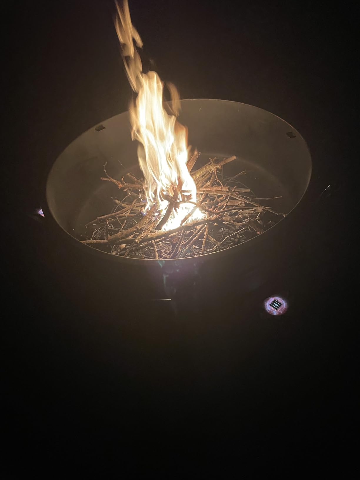 EcoNook 36 Inch Fire Pit with Grill & Lid, Fireplace & Round Table & BBQ 3 in 1 Fire Pit, Heavy Duty Wood Burning Fire Pits for Outside with Fire Poker, Waterproof Cover & Log Grate customer photo 2