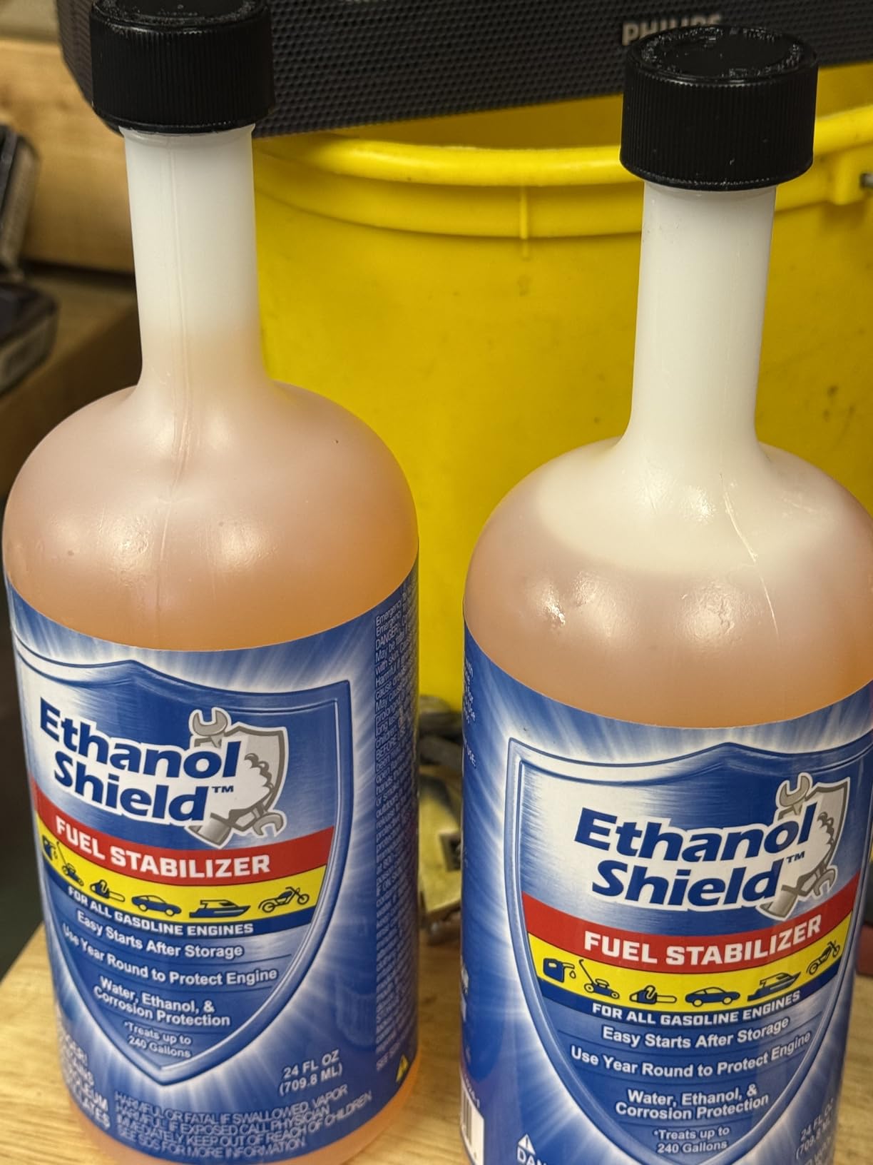 Ethanol Shield Fuel Stabilizer, 24 oz (2 Pack) Keeps Fuel Fresh, Gasoline Treatment Fuel Additive That Protects Fuel System, Gas Stabilizer for Fuel Storage, Antioxidant and Anticorrosive customer photo 2
