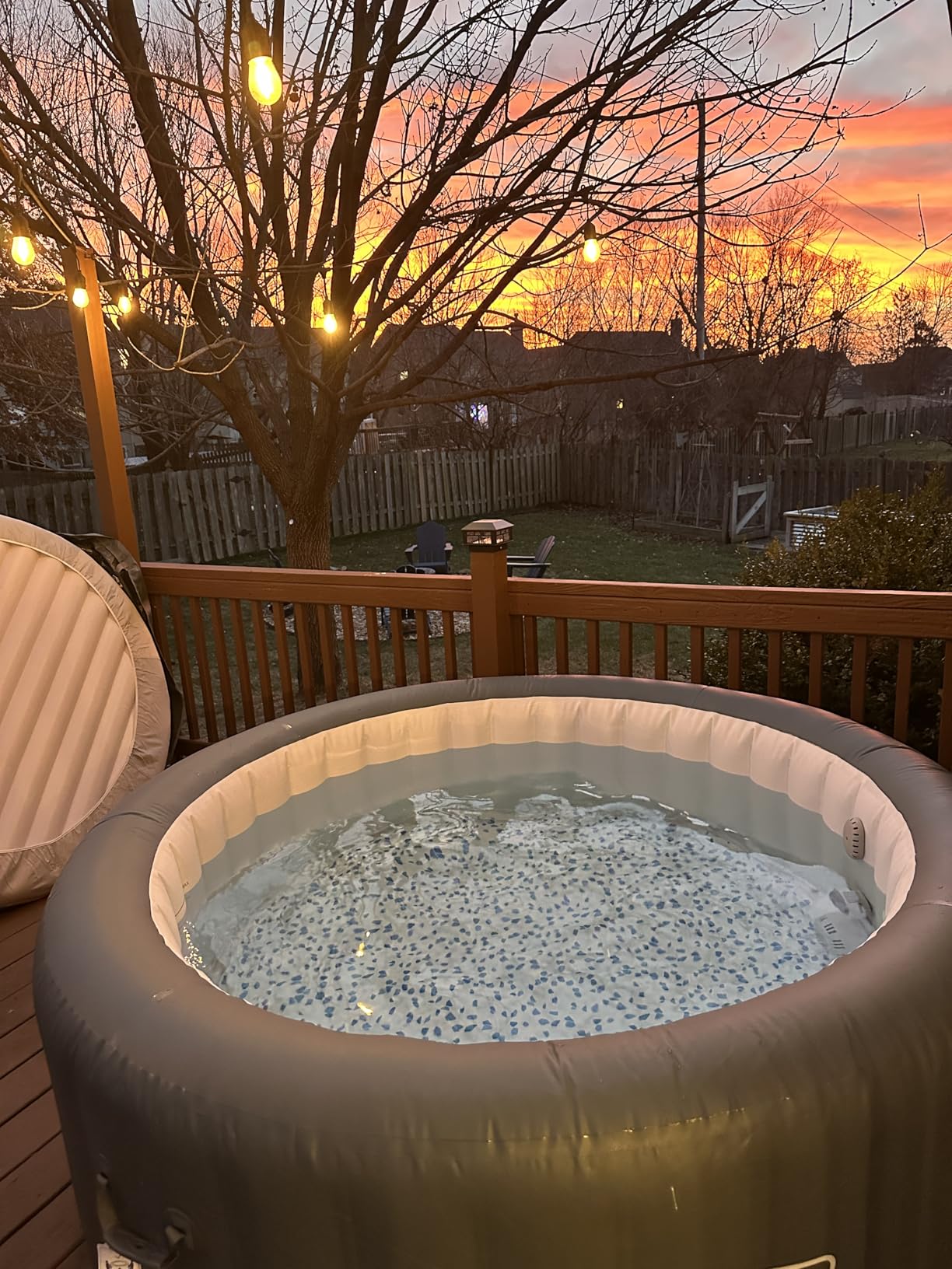 Coleman Palm Springs 4 to 6 Person EnergySense Smart AirJet Plus Inflatable Hot Tub Outdoor Spa with 140 AirJets and Insulated Cover customer photo 1