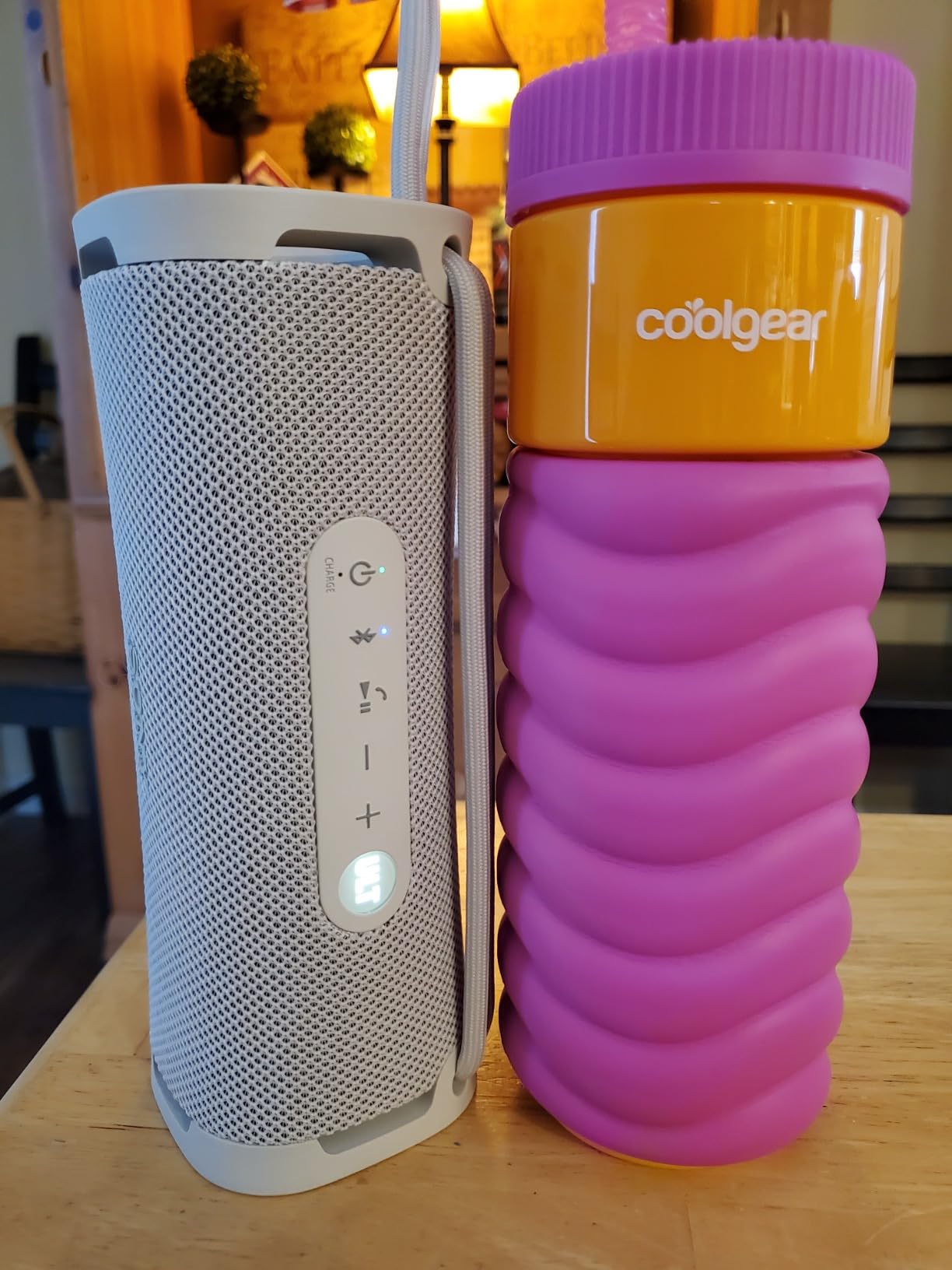 Sony ULT Field 1 Waterproof Portable Bluetooth Speaker, Enhanced Bass, 12h Battery, IP67 Rated Dustproof Shockproof Rustproof, Detachable Strap, SRSULT10D, Orange customer photo 2