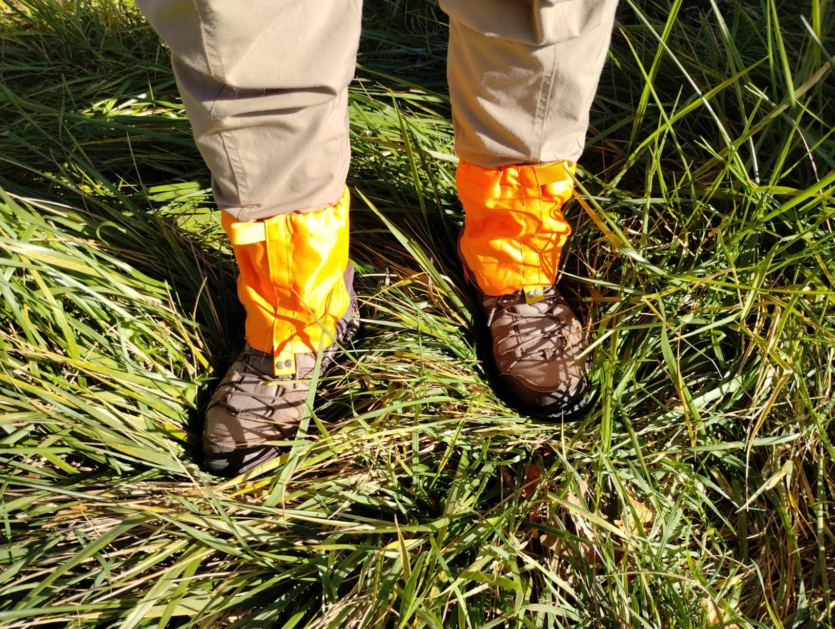 Waterproof Gators for Hiking Boots and Shoes Lightweight Adjustable Leg Gaiters for Men Women Gaiters for Hiking Snowshoeing customer photo 2