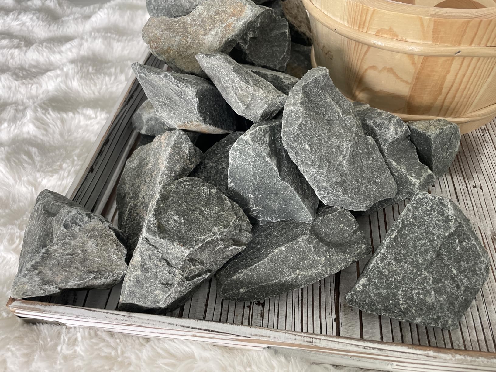 WILLOWYBE Sauna Stone Rock Grade A+ Roughly 35lb/16kg, Sauna Accessory customer photo 2