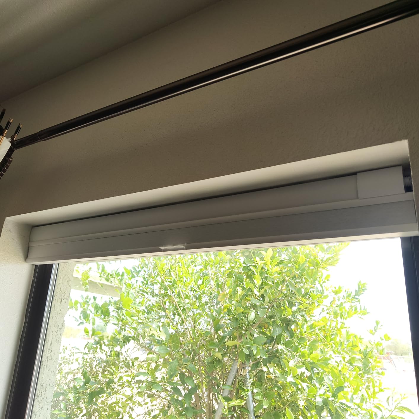 Boolegon No Drill No Tools Cellular Shades Top Down Bottom Up Honeycomb Blinds Blackout Cordless Window Blinds Easy to Install Cellular Shade for Windows, Blackout-White, 34.5
