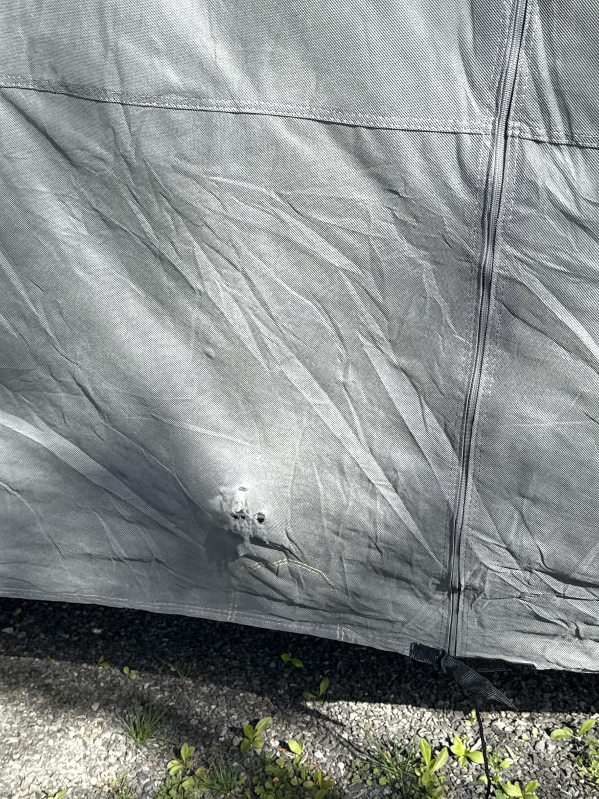 RVMasking Travel Trailer RV Cover 18-20ft, 7 Layers Extra-Thick Camper Cover Waterproof Windproof for Toy Hauler with 4 Tire Covers & Tongue Jack Cover & Propane Tank Cover, Dark Gray customer photo 1