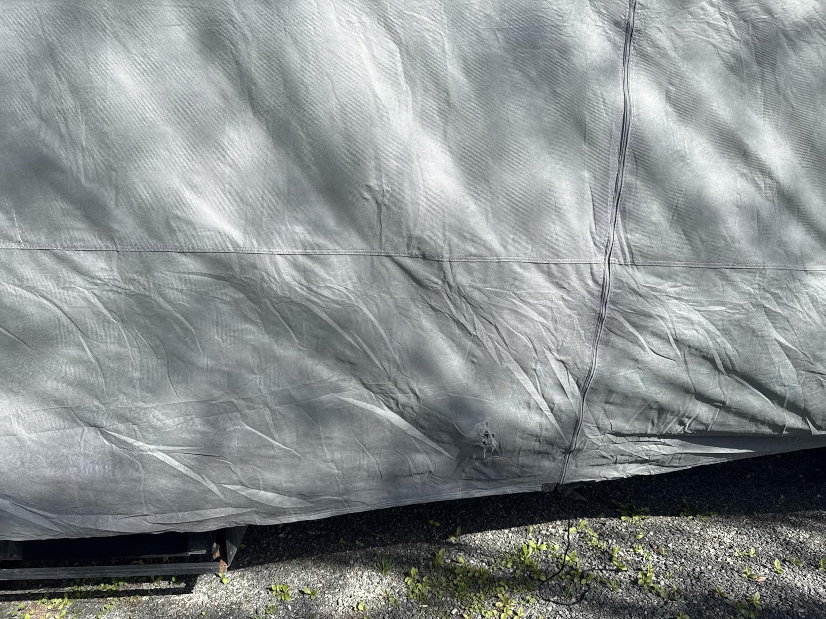 RVMasking Travel Trailer RV Cover 18-20ft, 7 Layers Extra-Thick Camper Cover Waterproof Windproof for Toy Hauler with 4 Tire Covers & Tongue Jack Cover & Propane Tank Cover, Dark Gray customer photo 2