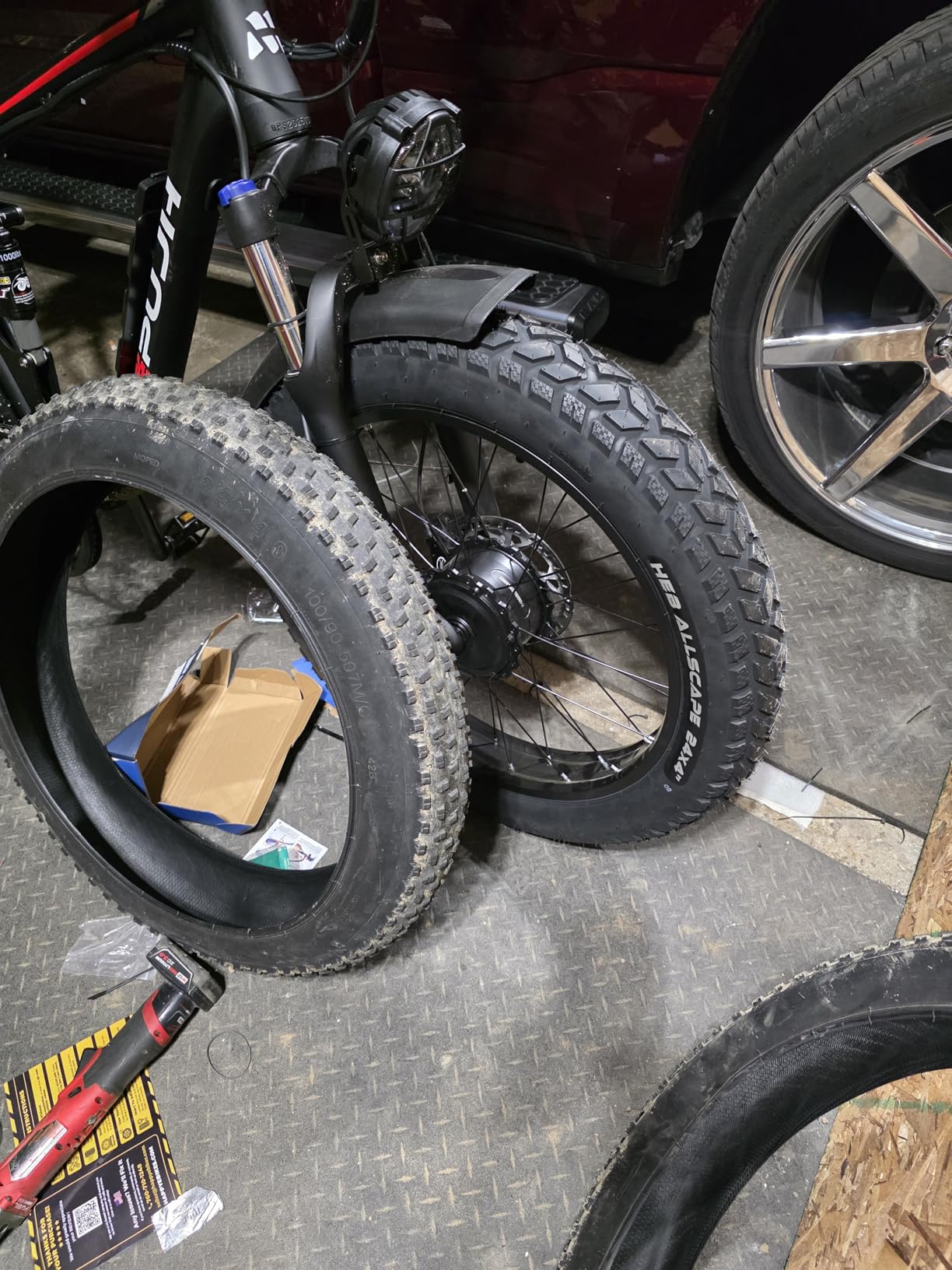 HEB ALLSCAPE 20x4.0 26x4.0 24x4.0 20x3 inch E-Bike Fat Tire, Puncture Resistant Heavy Duty for MTB, All Terrain and Trail Riding High-Density Construction for Durability & Control, U.S.-Based Company customer photo 1