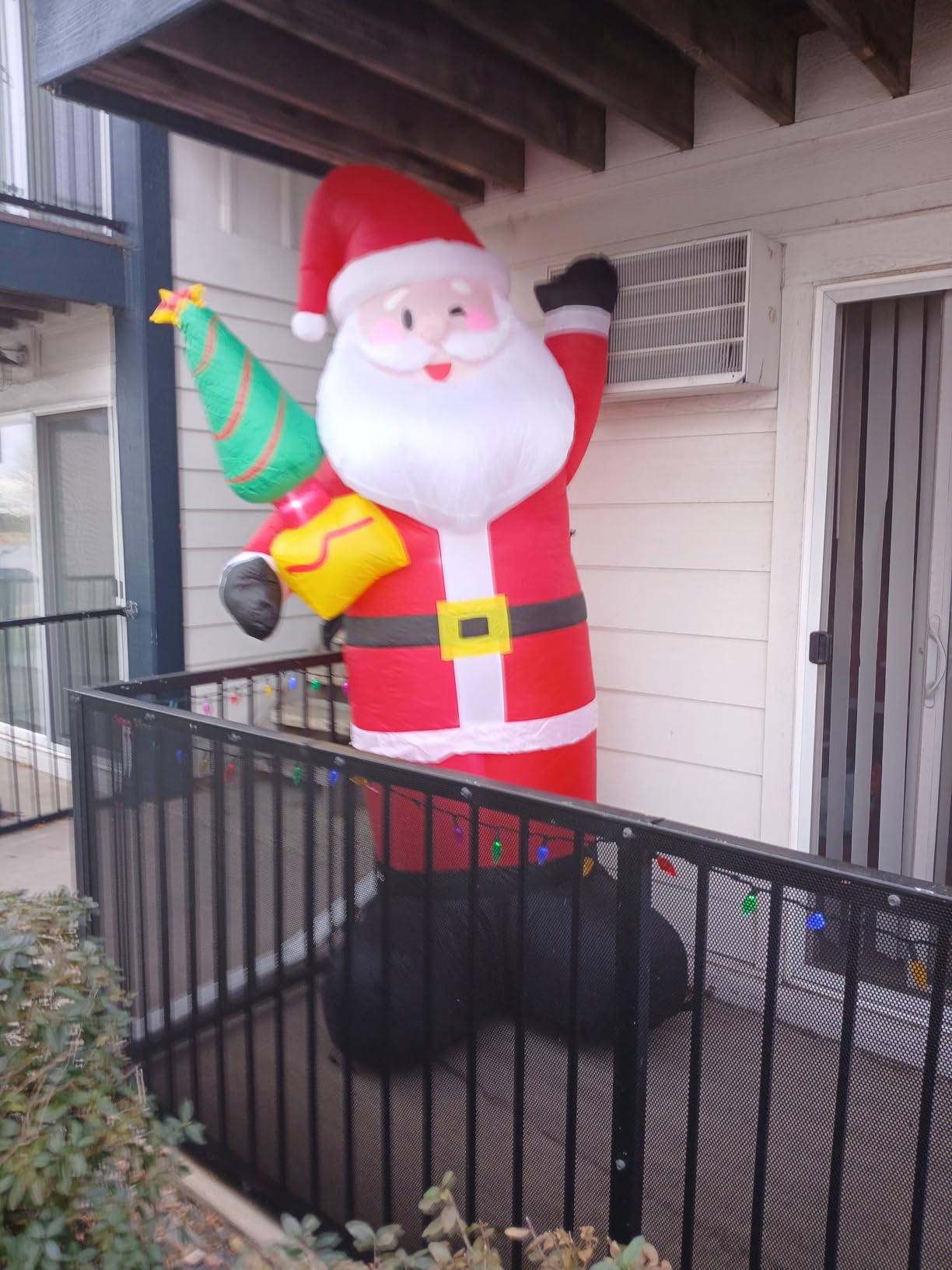 MICOCAH 8FT Snowman with Candy Cane Inflatable customer photo 2