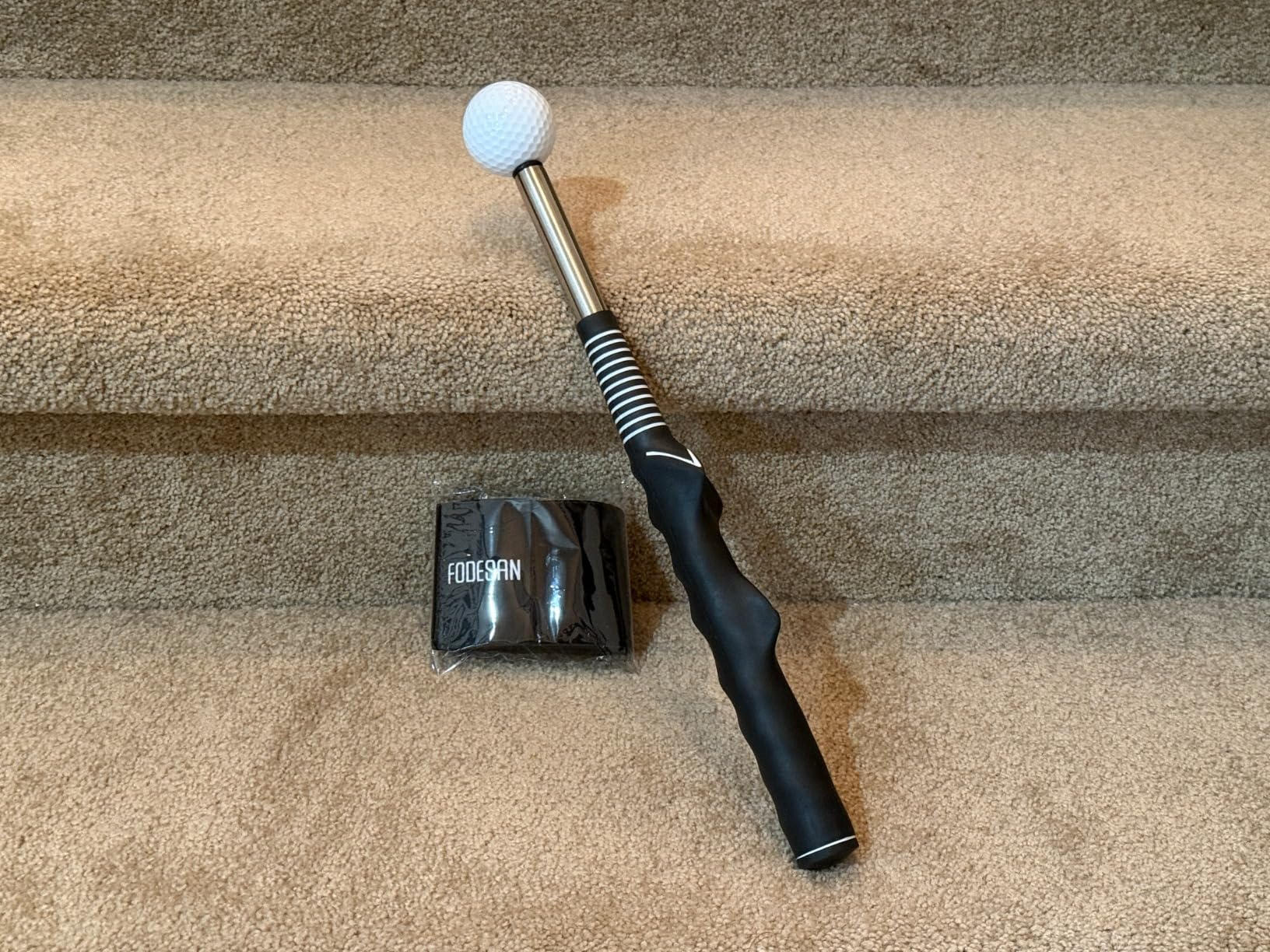 5-in-1 Retractable Golf Swing Trainer, Training Aid with Grip Trainer, Swing Mechanics for Beginners & Tempo Training for Advanced, Click Feedback, Arm Connection, Right/Left-Handed, Indoor/Outdoor customer photo 2