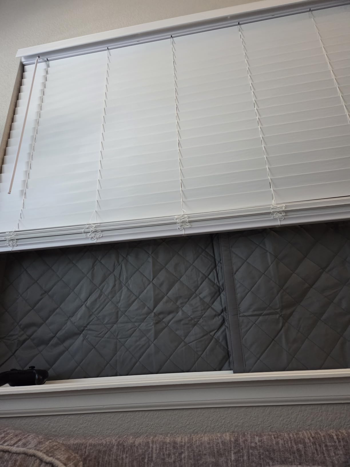 Augblinds Window Insulation for Winter, Curtain Size 38 x 62 Inch, Thermal Insulated Window Cover with Oxford Cloth Thicken Cotton Filled, Fits up to 3 x 5 Ft Windows, Grey customer photo 2