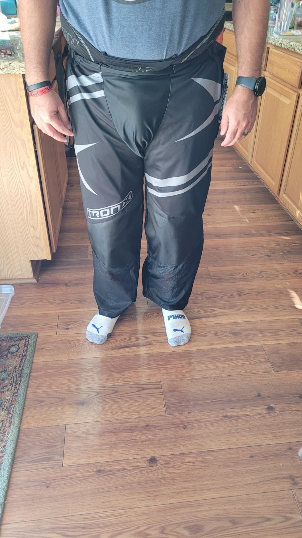 TronX Venom Senior Adult Junior Youth Inline Roller Hockey Pants customer photo 2