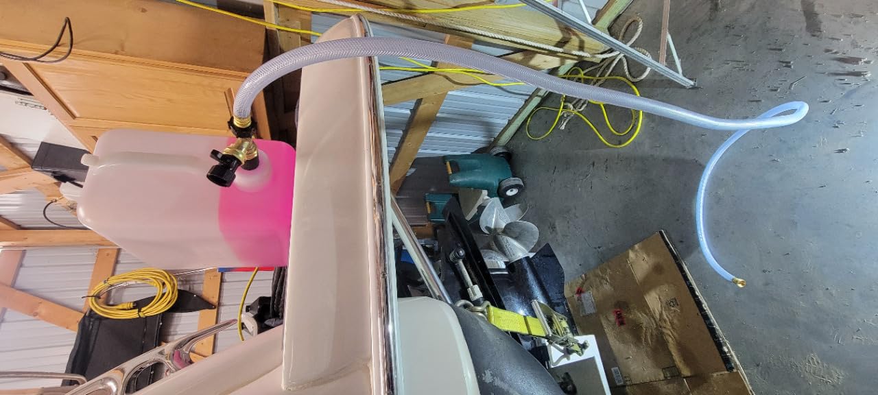 Boat Winterizing Kit and RV Winterizing Kit, 5-Gallon Antifreeze Tank with Hose and Adapters, for Marine Engines, Outboard Motors, RVs, Campers, and Winterization Flushing customer photo 2
