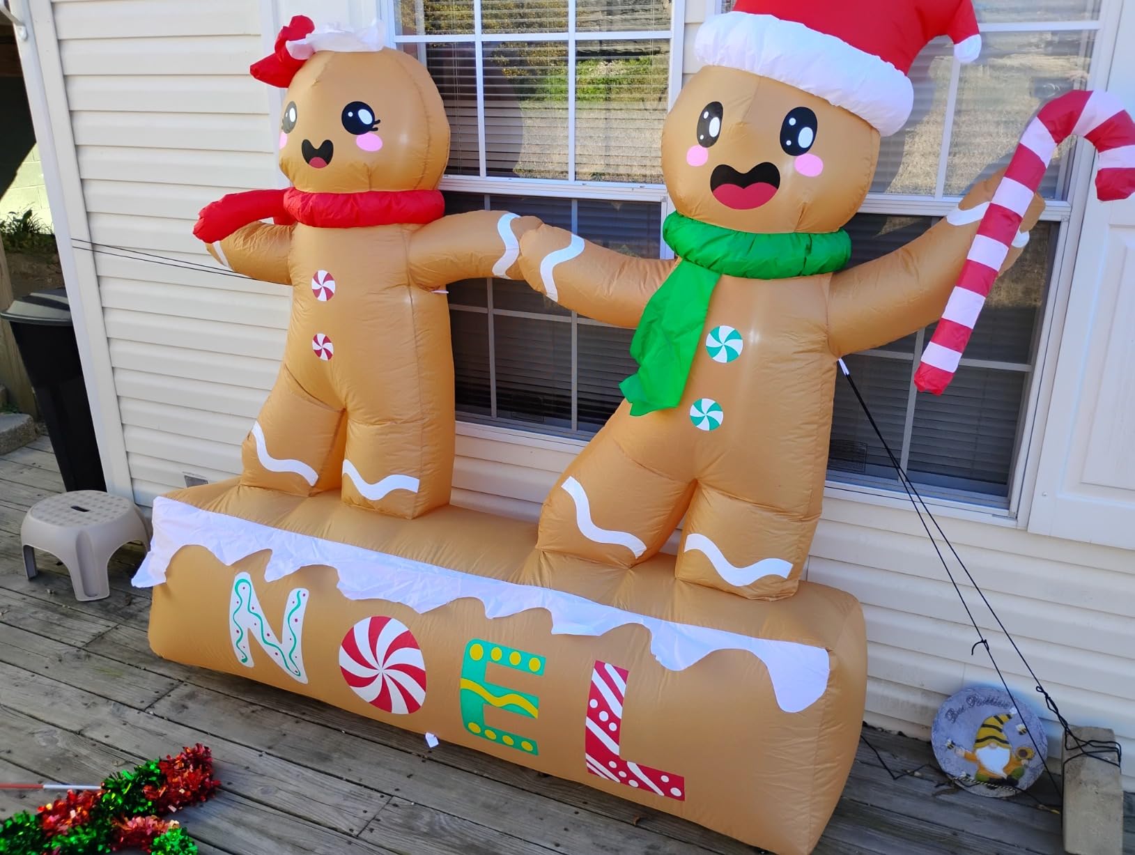 OurWarm 8FT Gingerbread Nutcracker Inflatable customer photo 1