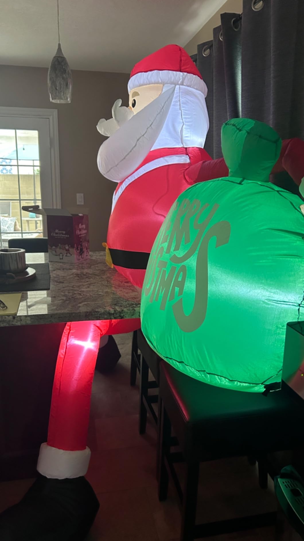OurWarm 8FT Gingerbread Nutcracker Inflatable customer photo 2