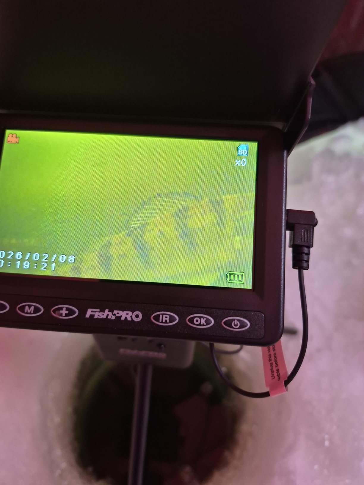 [FishPRO 2026 Upgrade] Underwater Fishing Camera -4.3'' Ice Fishing Camera Underwater(NO Need Learn), 1000TVL, Ice Fish Gift for Men, Ice Fish Finder for Boat Fish w/IR/USB-C/5,000mAh/65ft customer photo 1