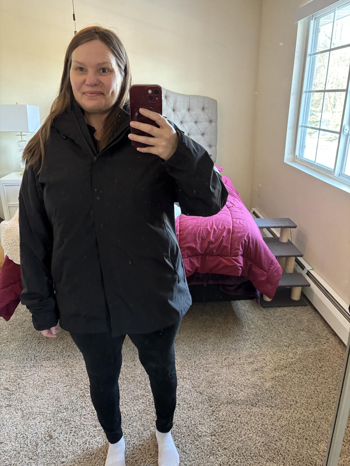 Women's Ski Jacket Waterproof 3 in 1 Winter Coat with Fleece Inner Warm Windproof For Snow Outdoor Hiking customer photo 2