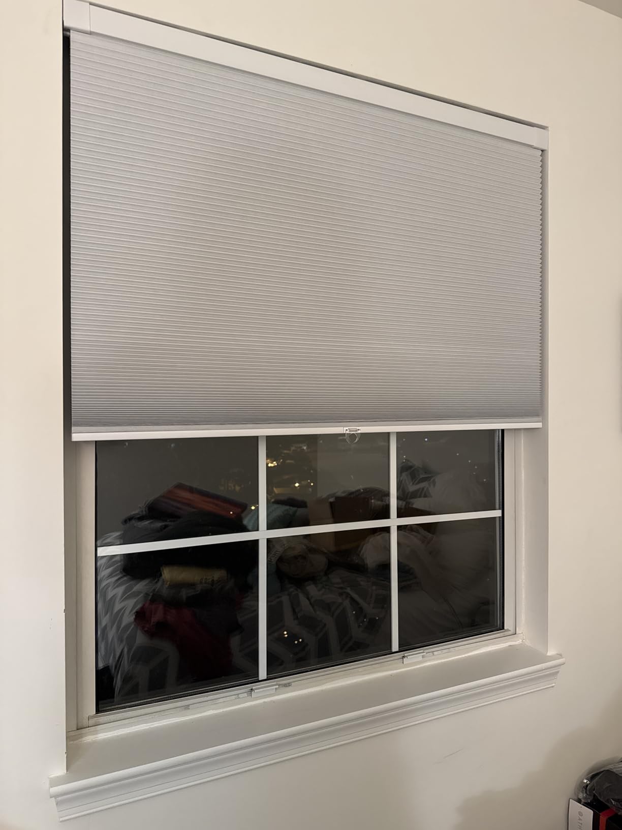 LazBlinds No Tools No Drill Cordless Cellular Shades, Blackout Light Blocking Honeycomb Shades for Home, Thermal Insulation Blinds for Windows, 35