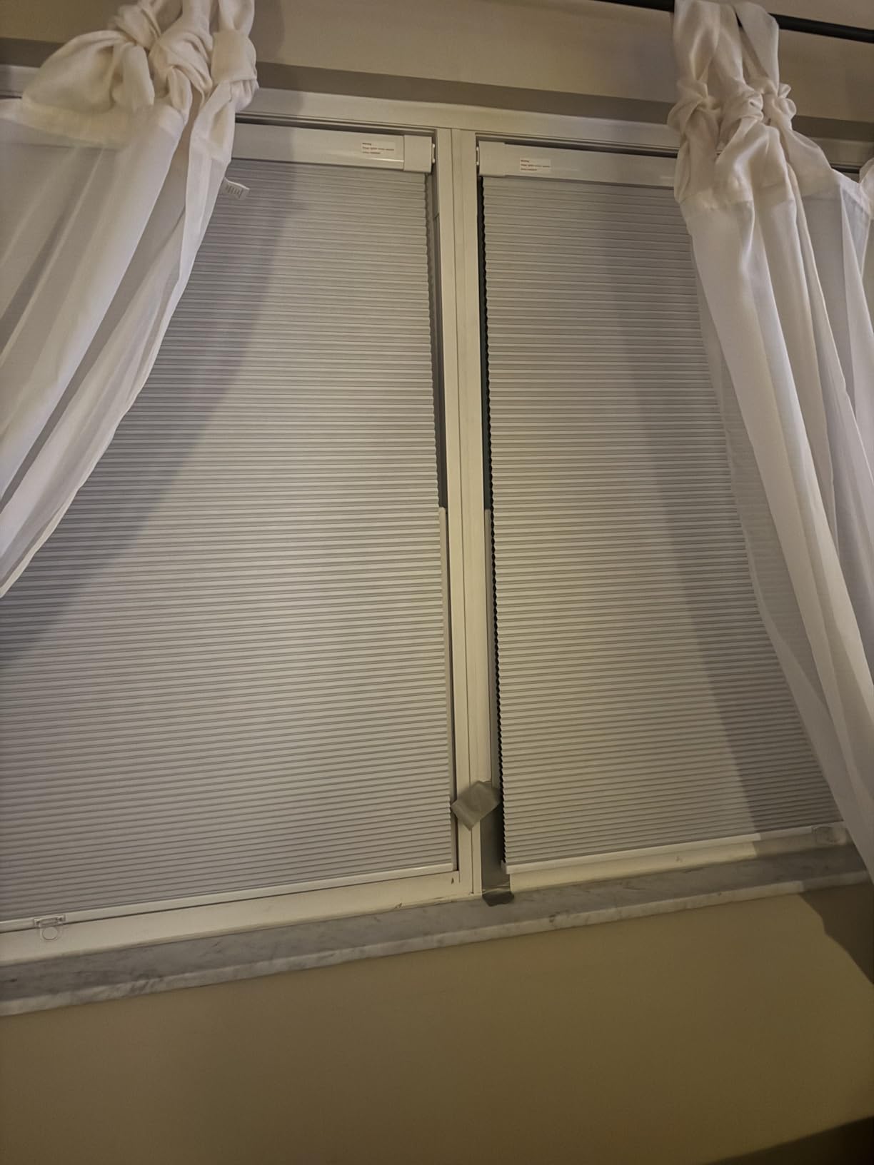 LazBlinds No Tools No Drill Cordless Cellular Shades, Blackout Light Blocking Honeycomb Shades for Home, Thermal Insulation Blinds for Windows, 35