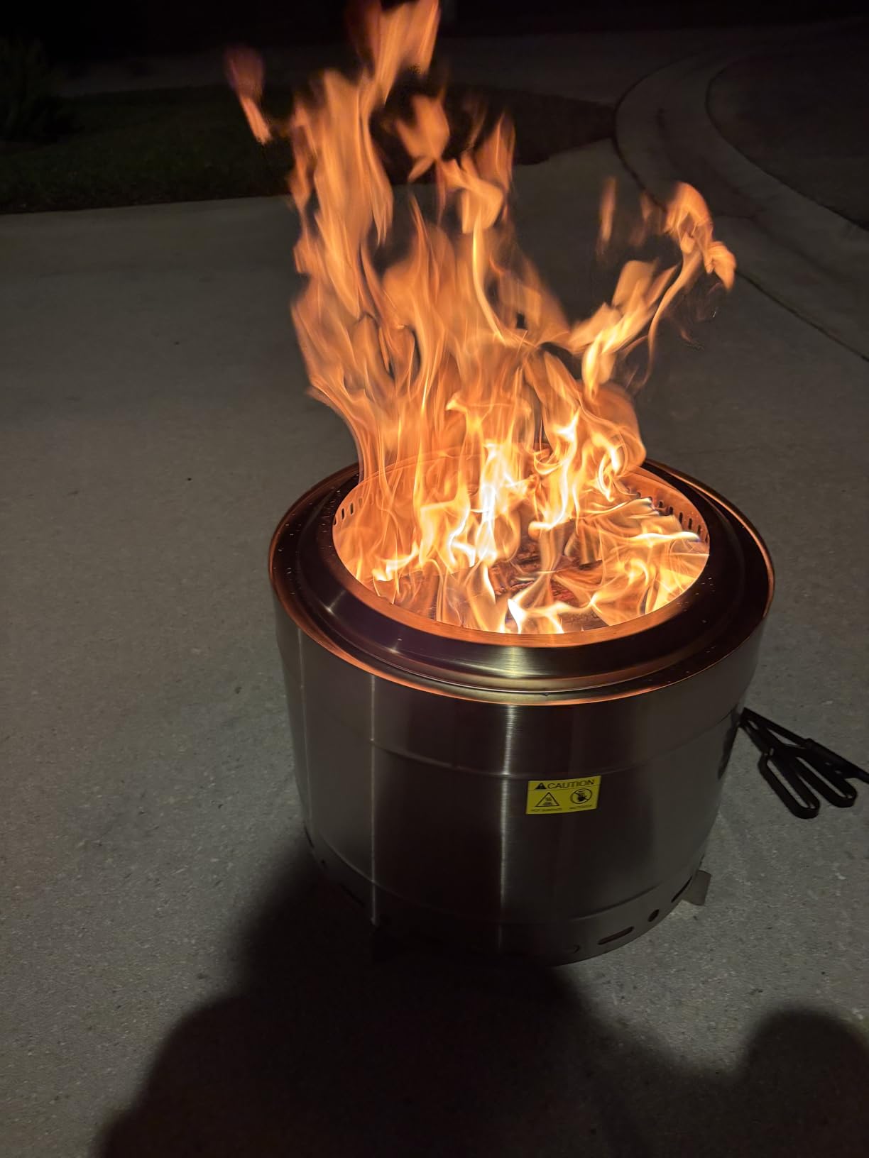Panovue 19.5 inch Smokeless Fire Pit with Carry Bag, Stainless Steel Outdoor Smokeless Firepit, Wood Burning Fire Pits for Camping, Bonfire, Low Smoke Firepit for Outside customer photo 2