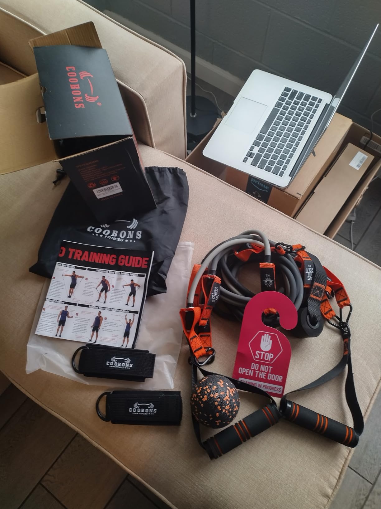 Heavy Resistance Bands for Working Out - 300LBS Exercise Bands with Handles, Workout Bands for Men customer photo 2