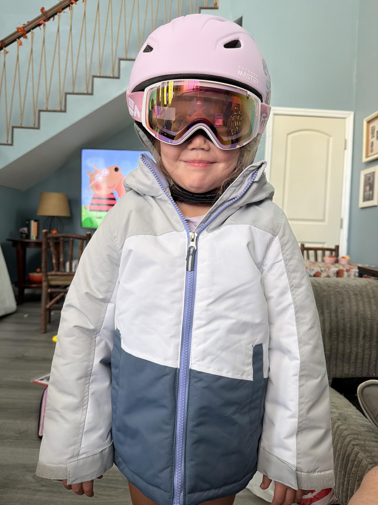 OutdoorMaster Anoa Kids Ski Helmet - Adjustable Snowboard Helmet customer photo 2