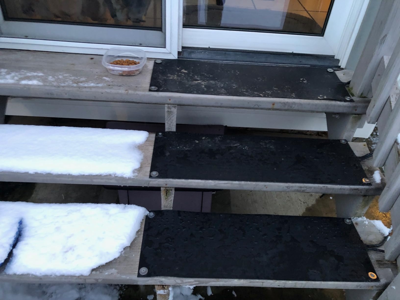 Heated Snow Melting Mats for walkways Stairs- Outdoor Heated Mats- Non-Slip Electric Heated Foot Mats for Winter Snow Removal- Heated Snow Melting Mat for Stairs garages Driveway (10in x 48in) customer photo 1