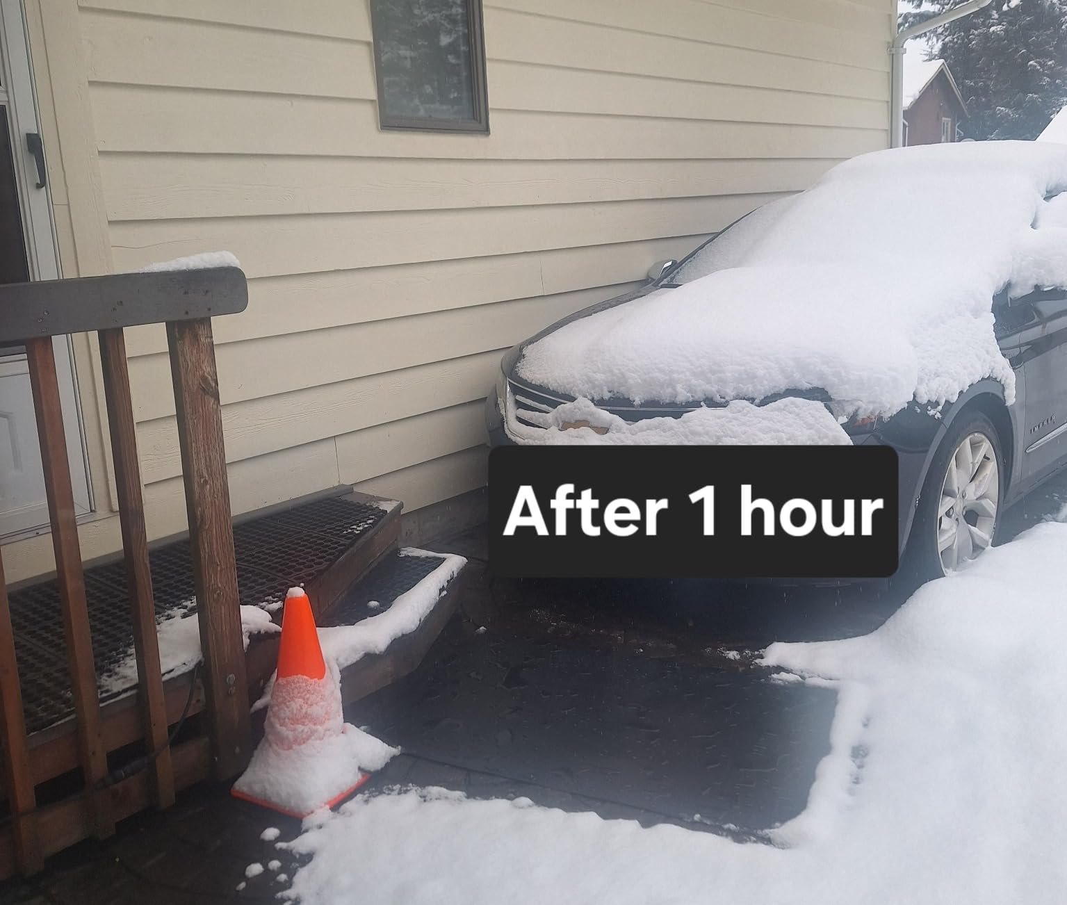 Heated Snow Melting Mats for Doorways- Outdoor Heated Mats- Non-Slip Electric Heated Foot Mats for Winter Snow Removal- Heated Snow Melting Mat for Stairs garages Driveway (30in x 48in) customer photo 2