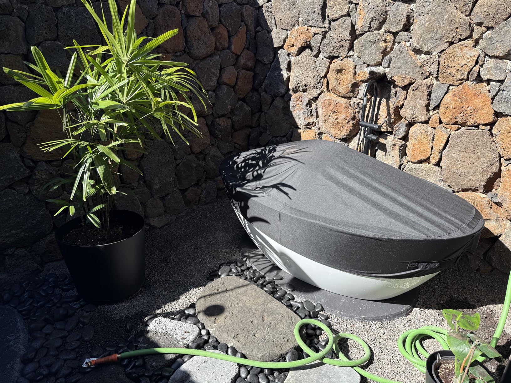 iBirdie Outdoor Waterproof 2 x 2 x 6 Stock Tank Cover for Ice Bath Cold Plunge Pool - 600D Heavy Duty Weatherproof Oval Tub Covers Compatible for Rubbermaid Water Trough customer photo 1