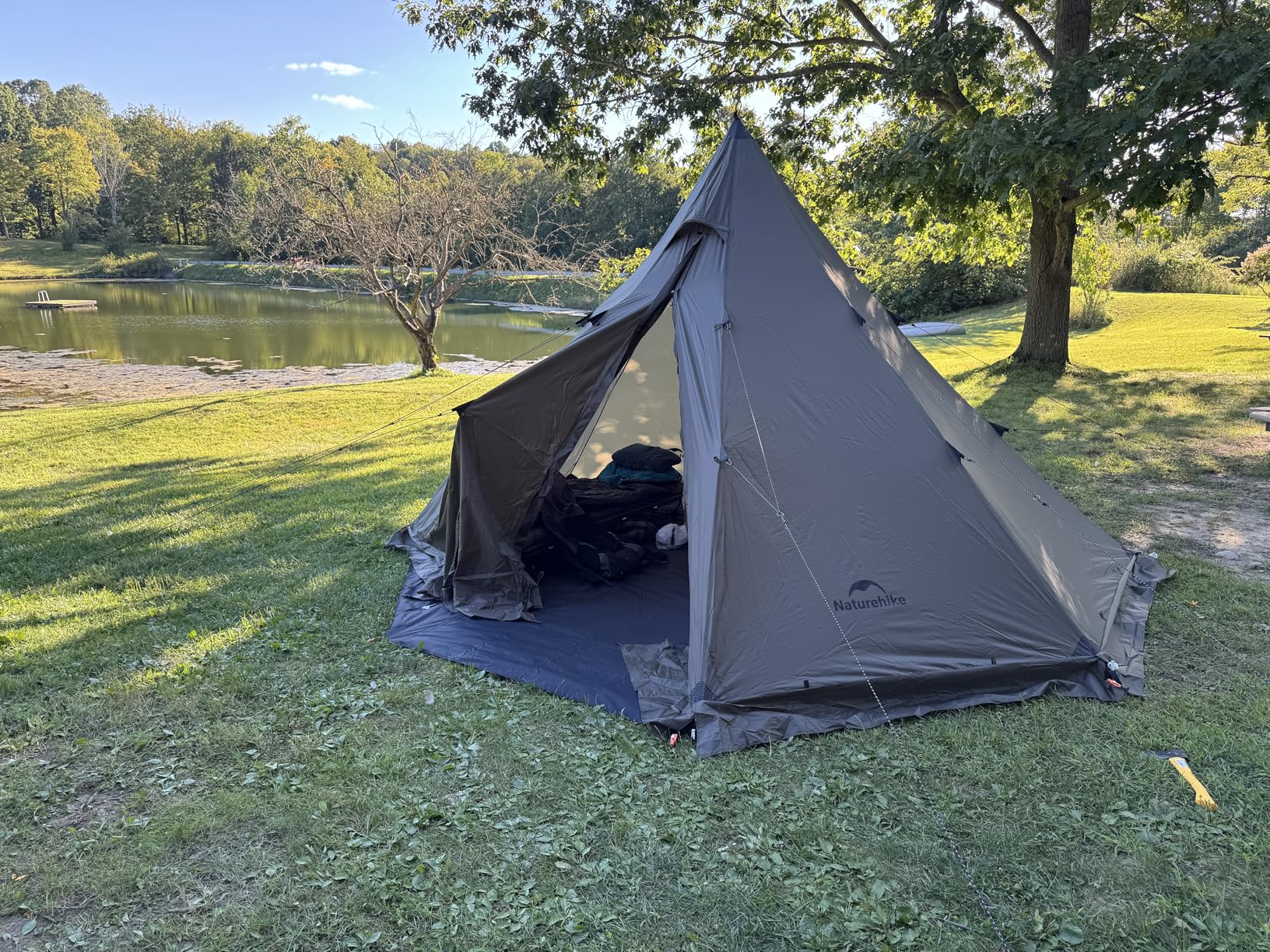 Naturehike Ranch Fire Teepee Tent, Cold Weather Winter Hot Tent with Stove Jack, 4-6 Person Waterproof Windproof 4 Season Tents for Camping customer photo 1