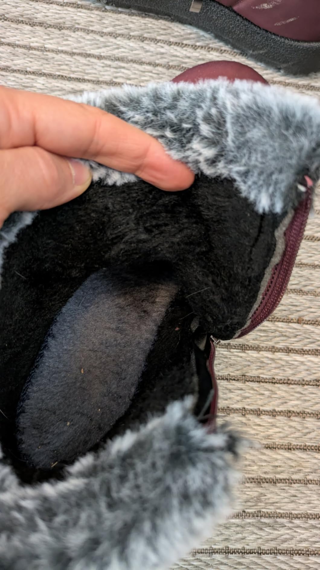 Women Winter Snow Boots: Black Waterproof Walking Booties Non Slip Fur Lined Warm Outdoor Ankle Short Boot customer photo 2