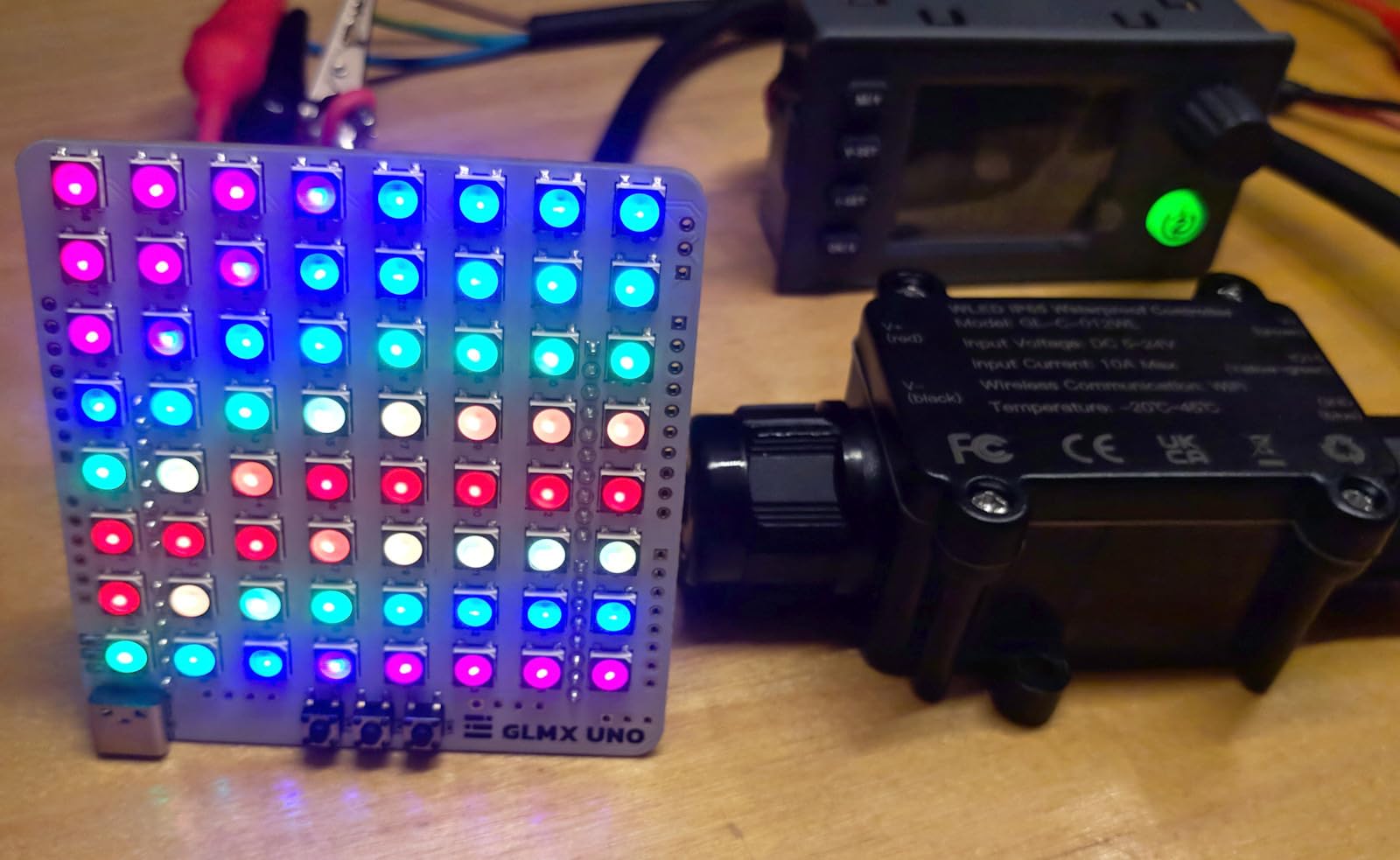 GLEDOPTO ESP32 WLED Controller DC 5V-24V IP65 Waterproof Dynamic RGB IC Lighting DIY Outdoor Lighting WiFi APP Control for WS2811 WS2812 SK6812 TM1814 WS2813 WS2815 Digital Addressable Strip Light customer photo 1