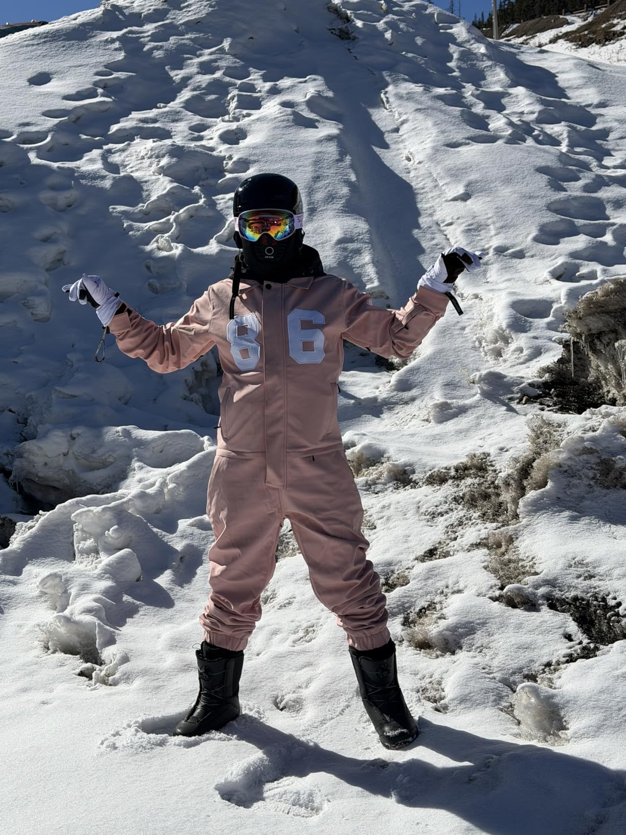 GSOU SNOW Ski Suits Women Men One Piece Snow Suits Waterproof Windproof Men Snowsuit Insulated Ski Jumpsuit for Snow Sports customer photo 2