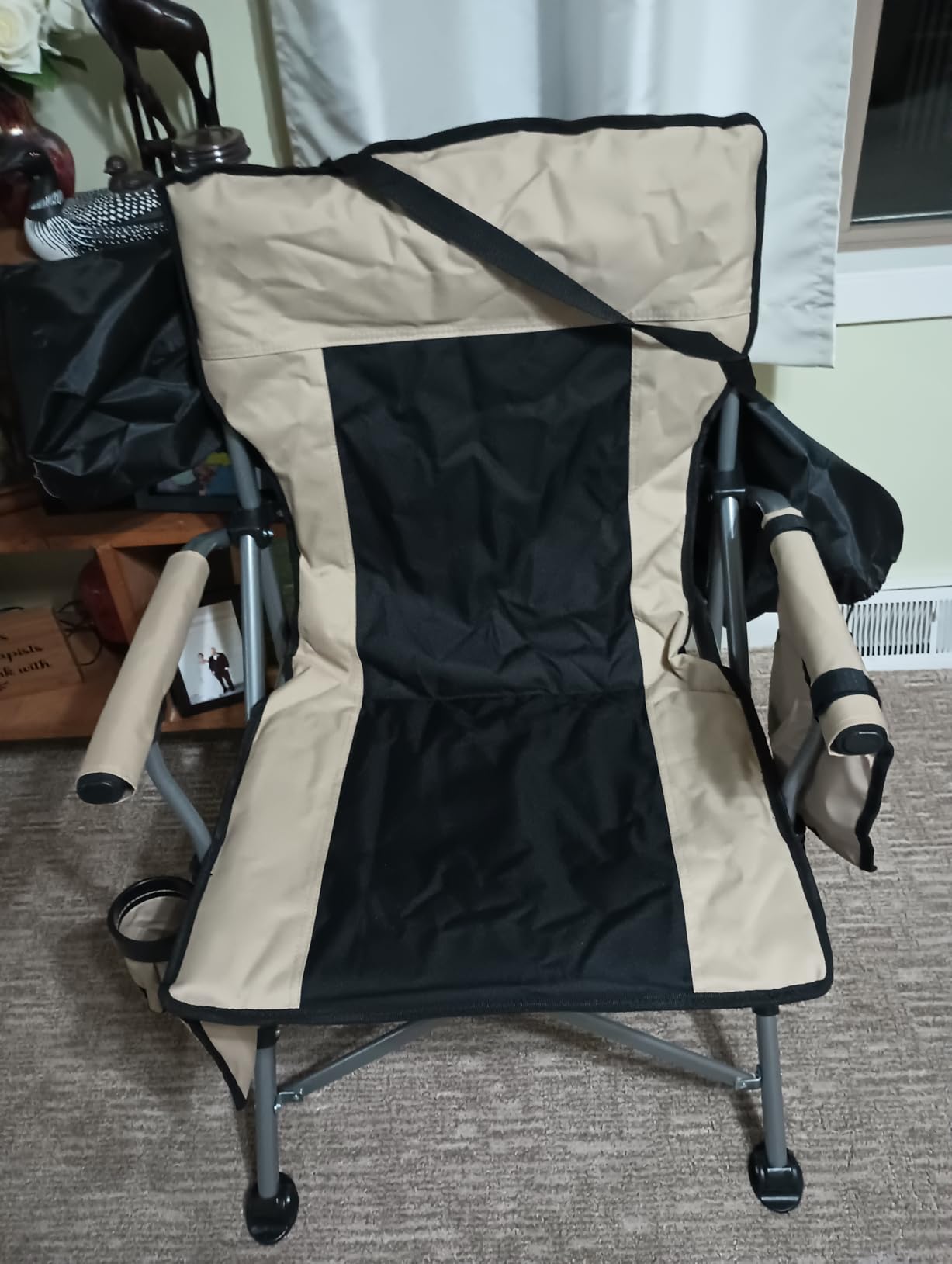Heated Camping Chair with 20,000 mAh Battery, Loog-Lasting for 500 Mins, Fully Padded Heated Camp Chairs, Heavy Duty Folding Chairs Supports 500 lbs for Winter Camping, Picnics, Tailgating, RV Travel customer photo 2
