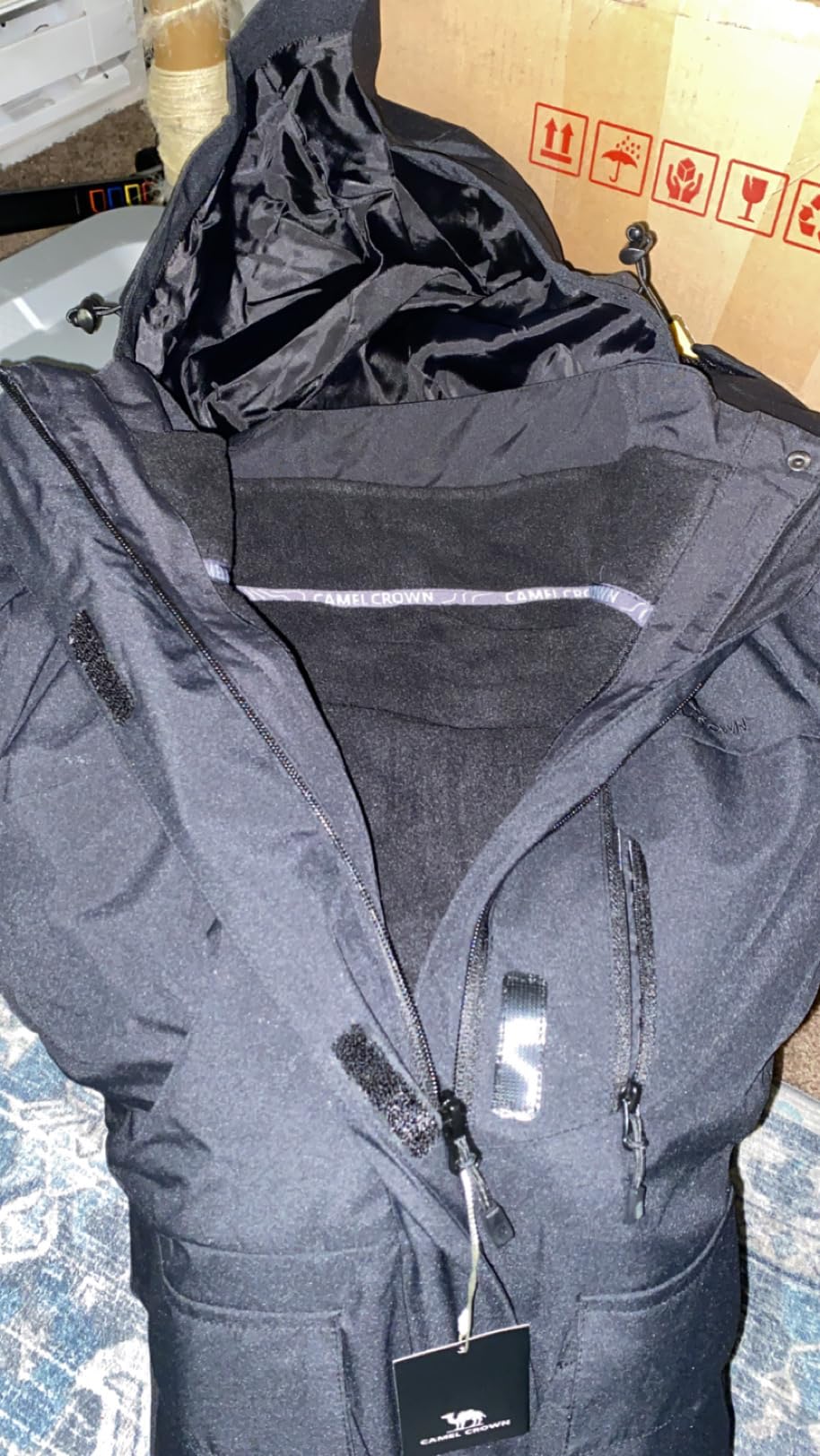 Women's Ski Jacket 3 in 1 Winter Jacket Waterproof Jacket Windbreaker Snow Coat with Inner Warm Fleece Coat customer photo 2