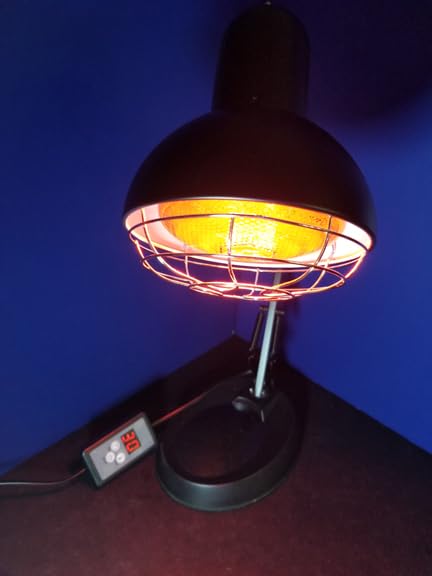 Infrared Light Heat Lamp, Near Red Light Therapy for Body Muscle Joint Pain Relieve 150W Bulb with Adjustable Stand, Timer customer photo 2