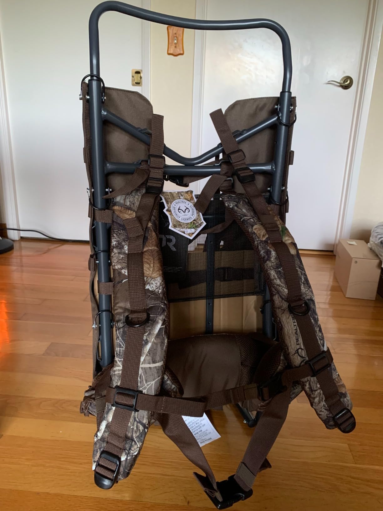 TR Aluminum External Frame Backpack with Adjustable Height for Extra Large Load Hunting Hiking Design, Camouflage customer photo 2