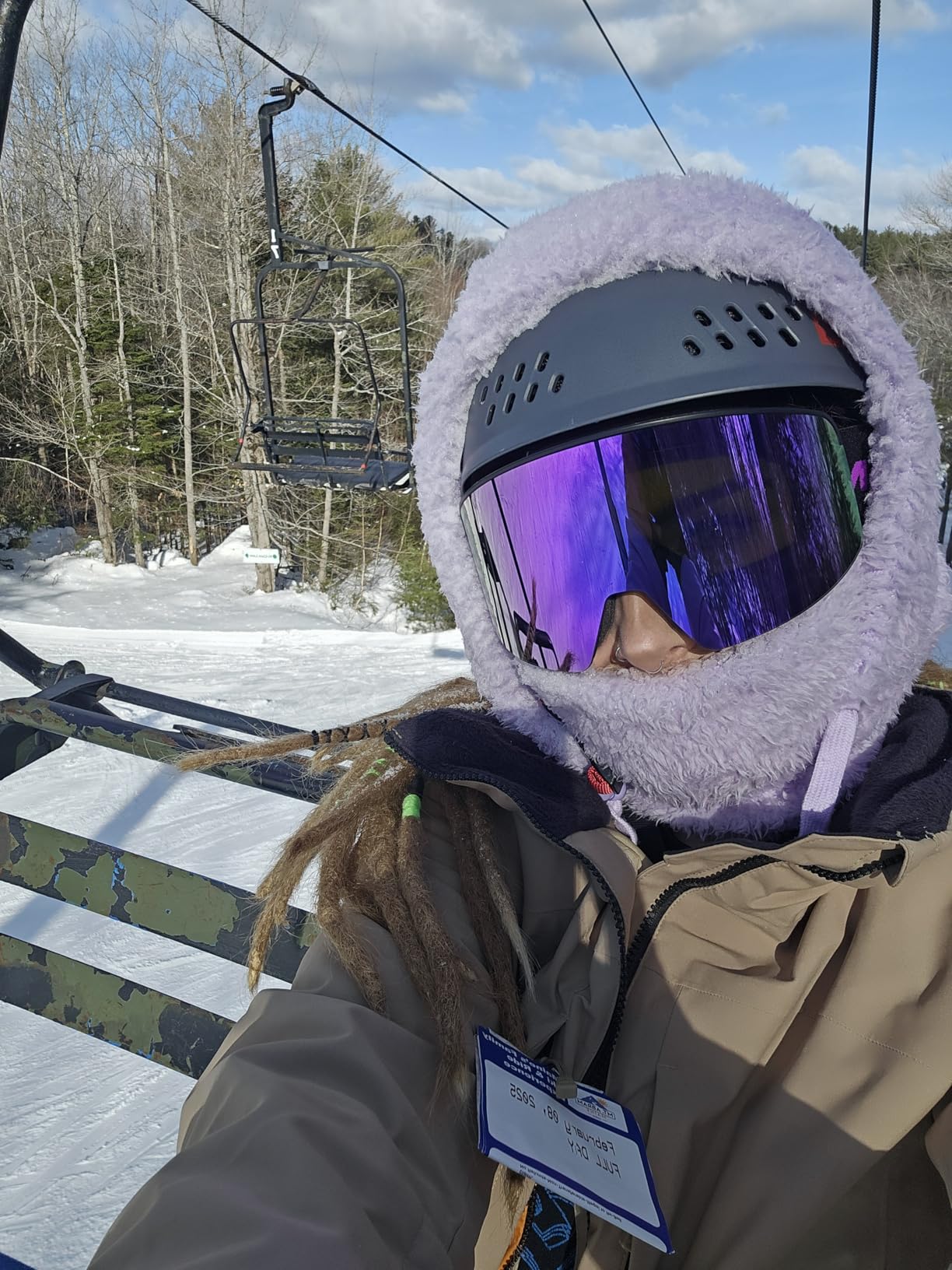 EXP VISION Ski/Snowboard Goggles, Magnetic Lens Snow Goggles with Anti-Fog & UV400 Protection for Men & Women customer photo 2